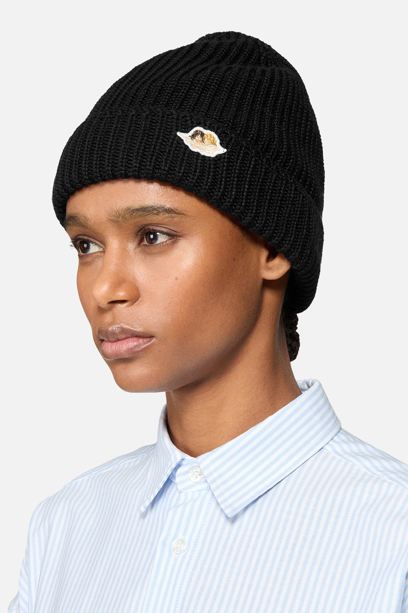 Angels Patch Beanie Black