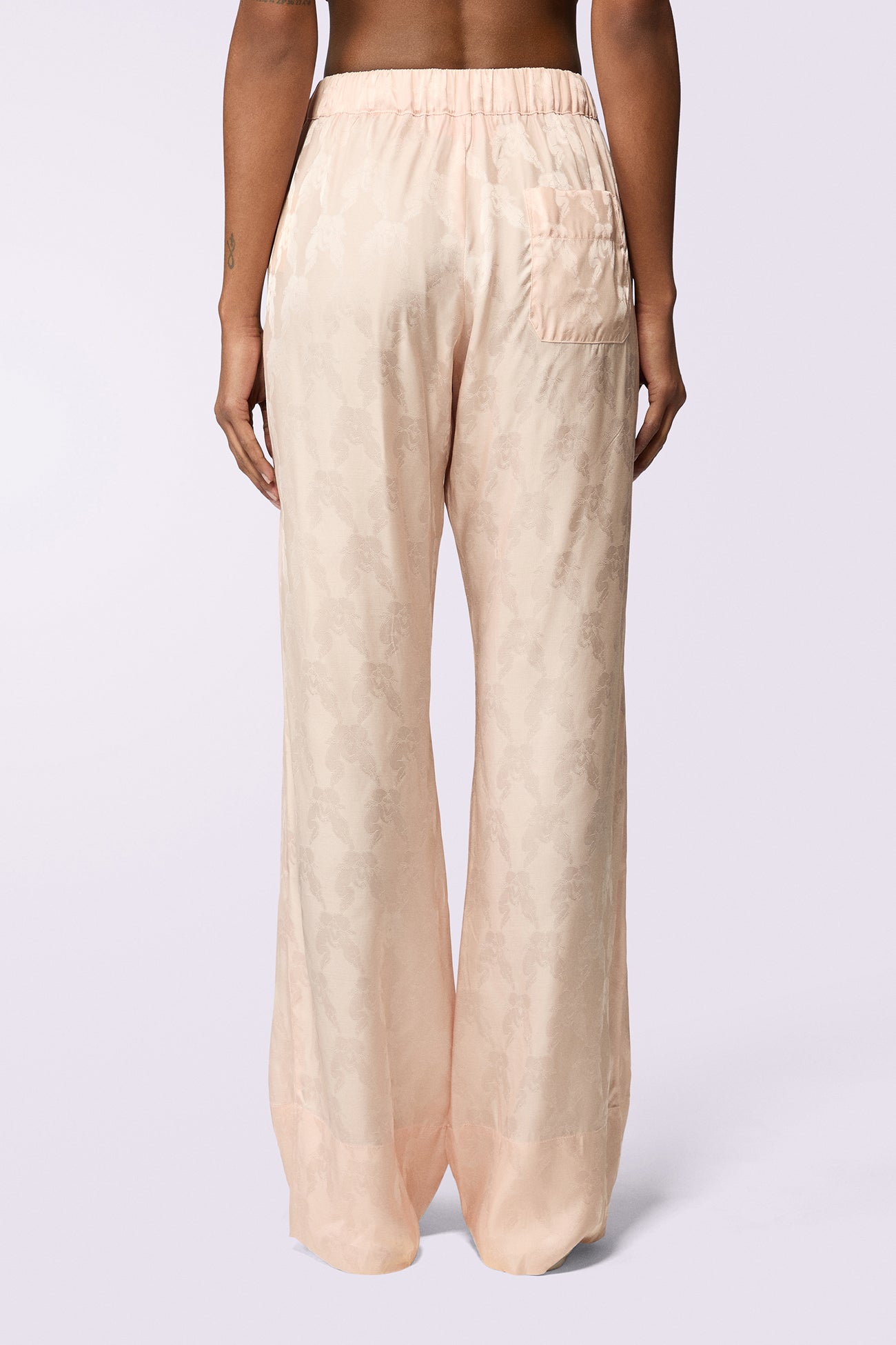 Kissing Angels Jacquard Trousers Pink