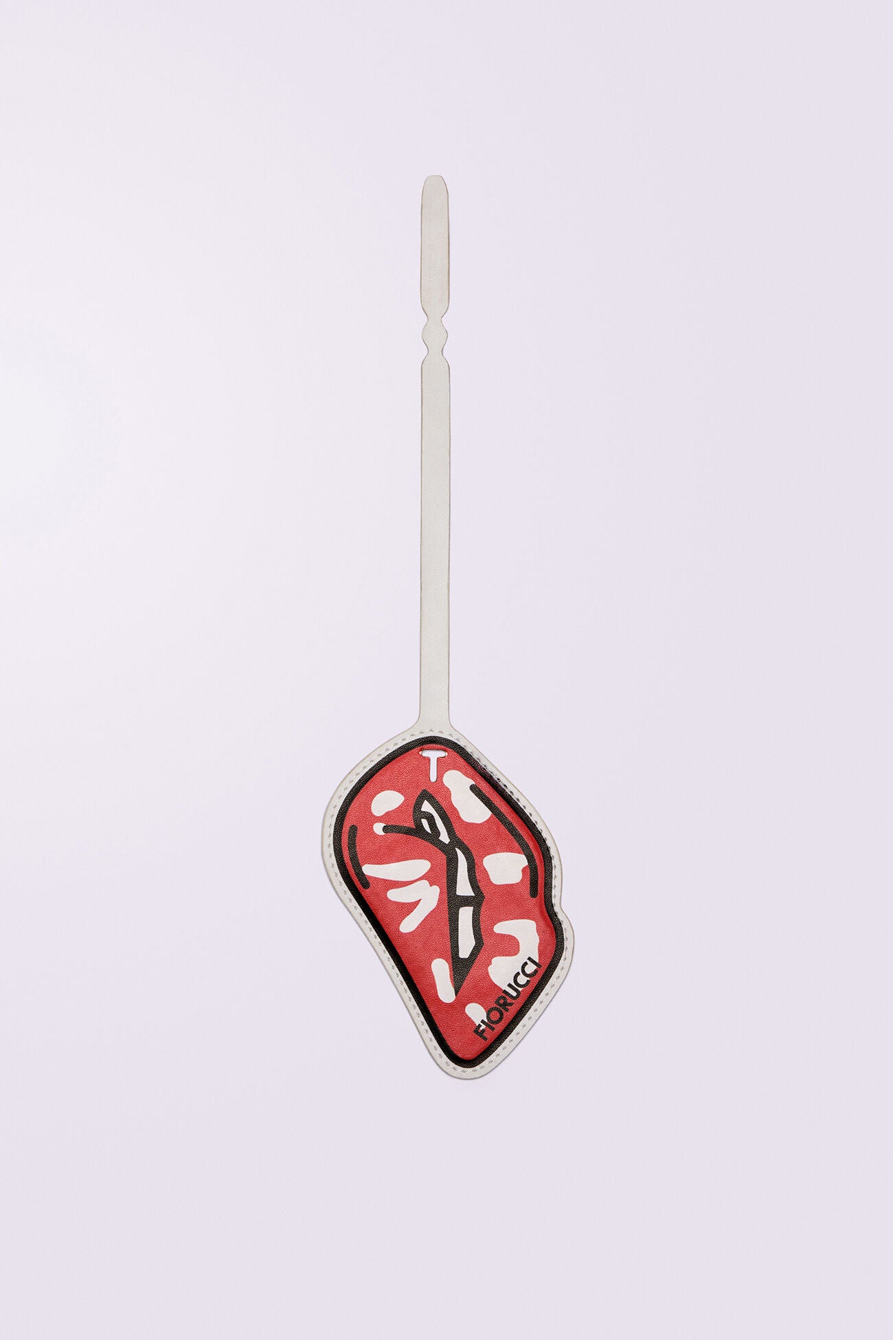 Lips Luggage Tag Red