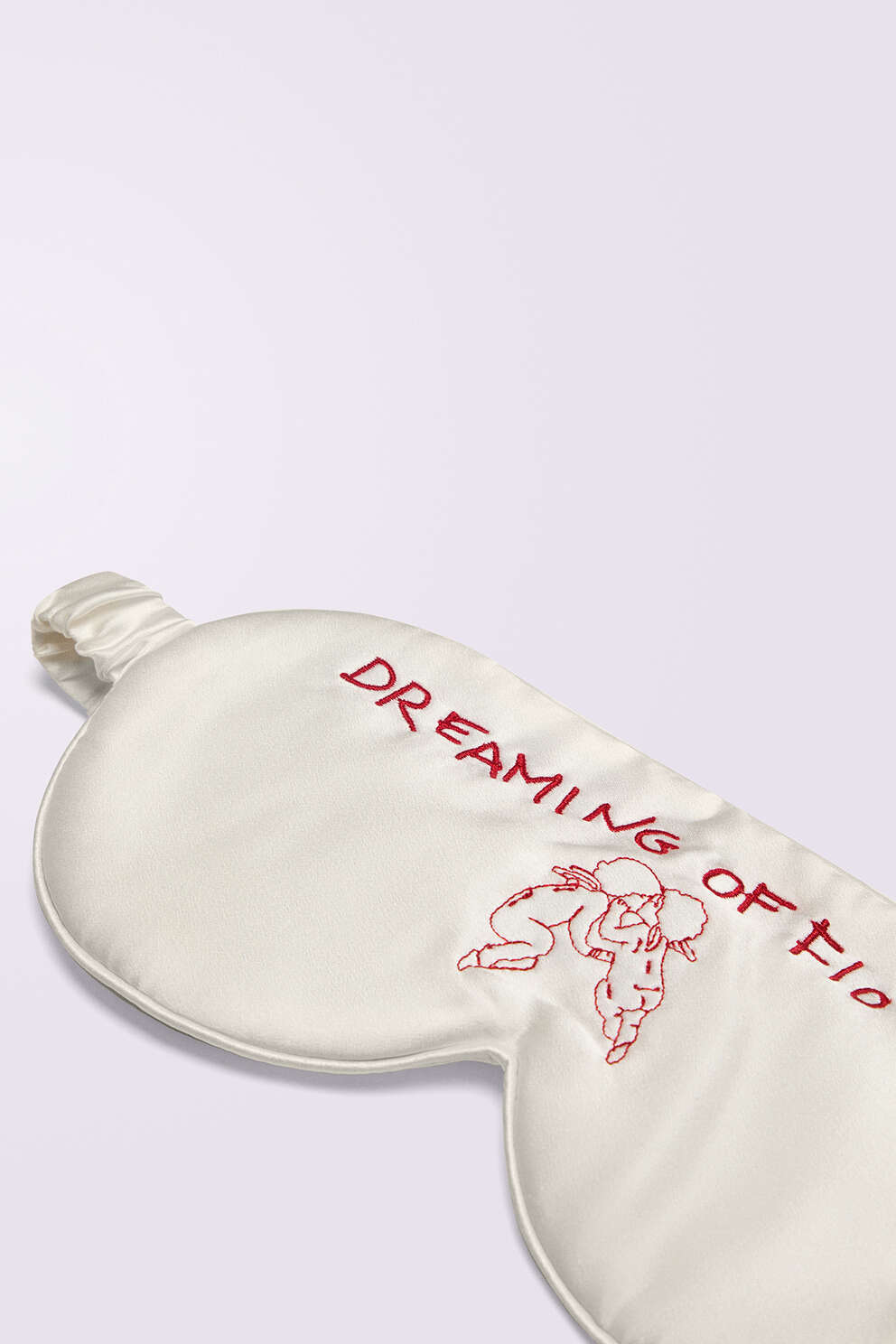 Angels Satin Eye Mask White