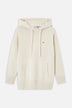 Angels Patch Knit Hoodie Beige