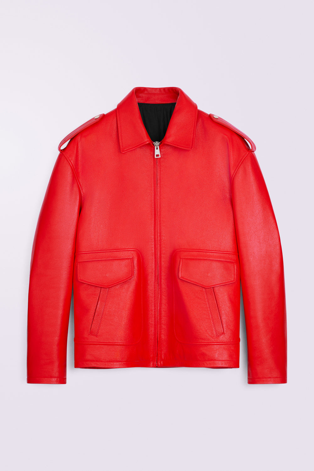 Cupid Leather Jacket Red
