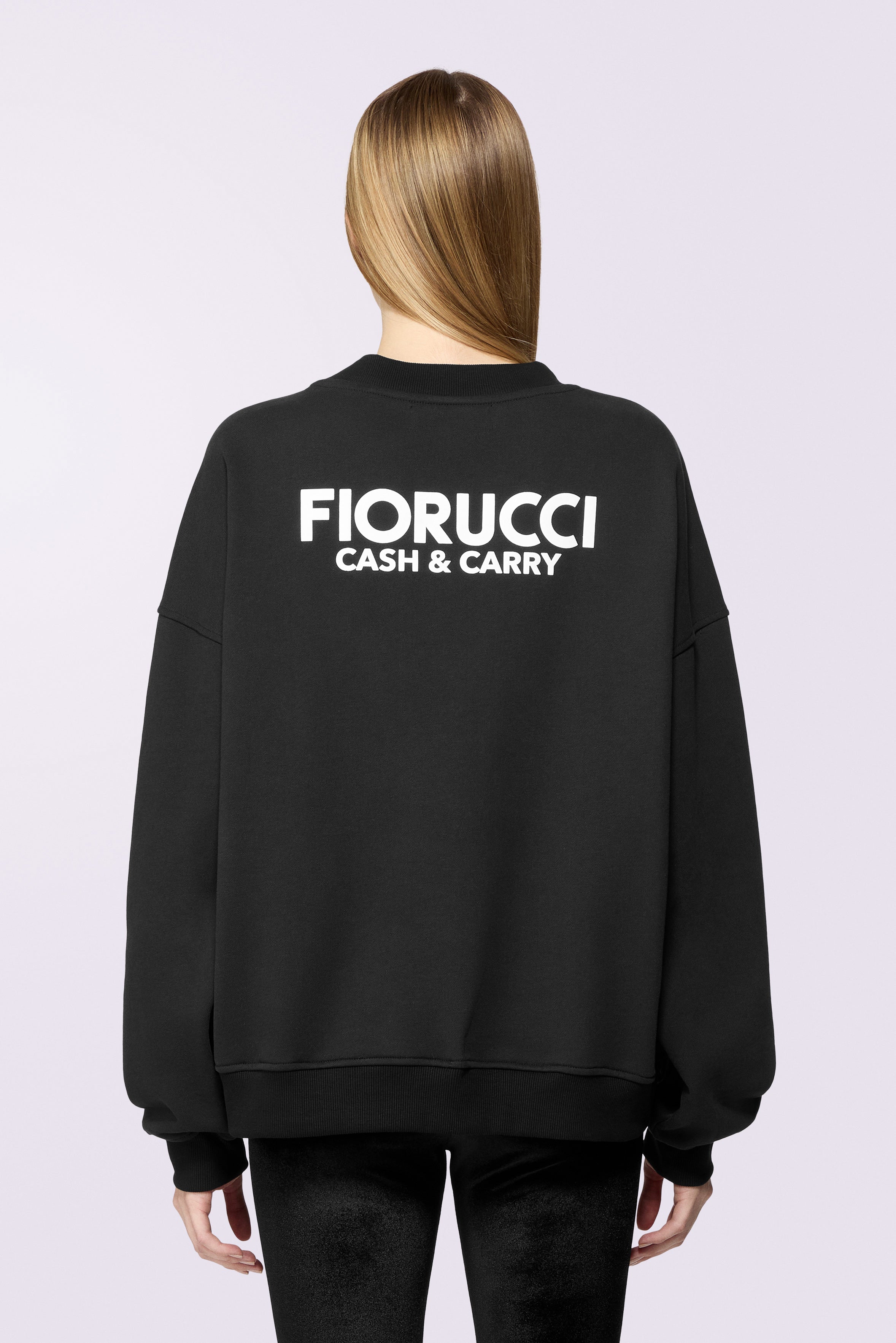 Cash and Carry Relaxed Sweatshirt Black