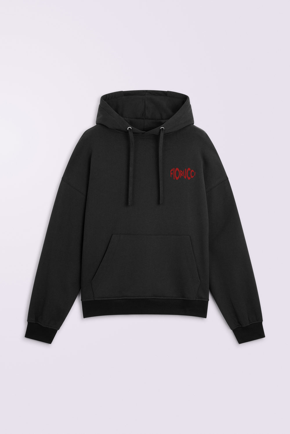 Cherry Mouth Relaxed Hoodie Black
