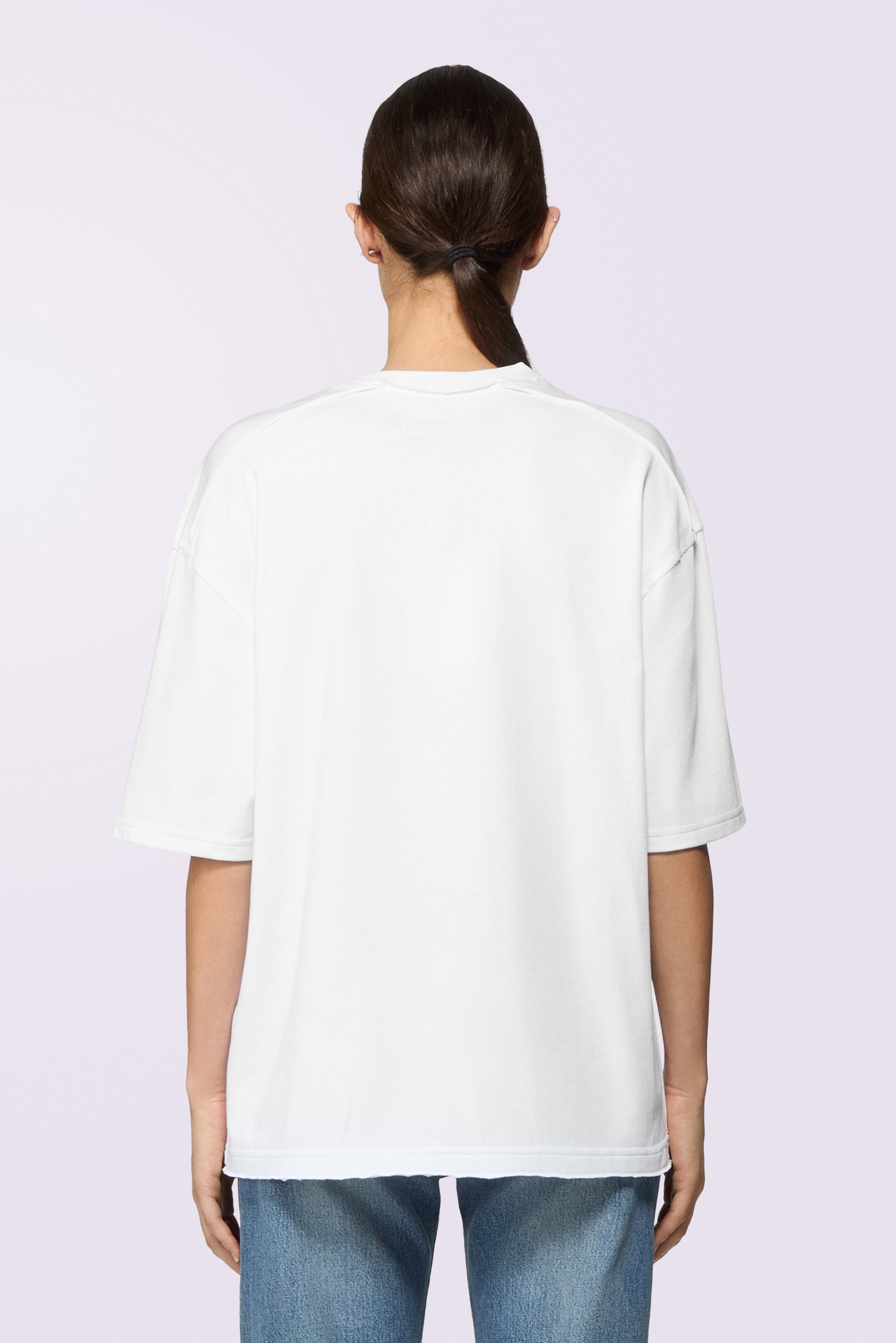 Embroidered Logo Relaxed T-Shirt White