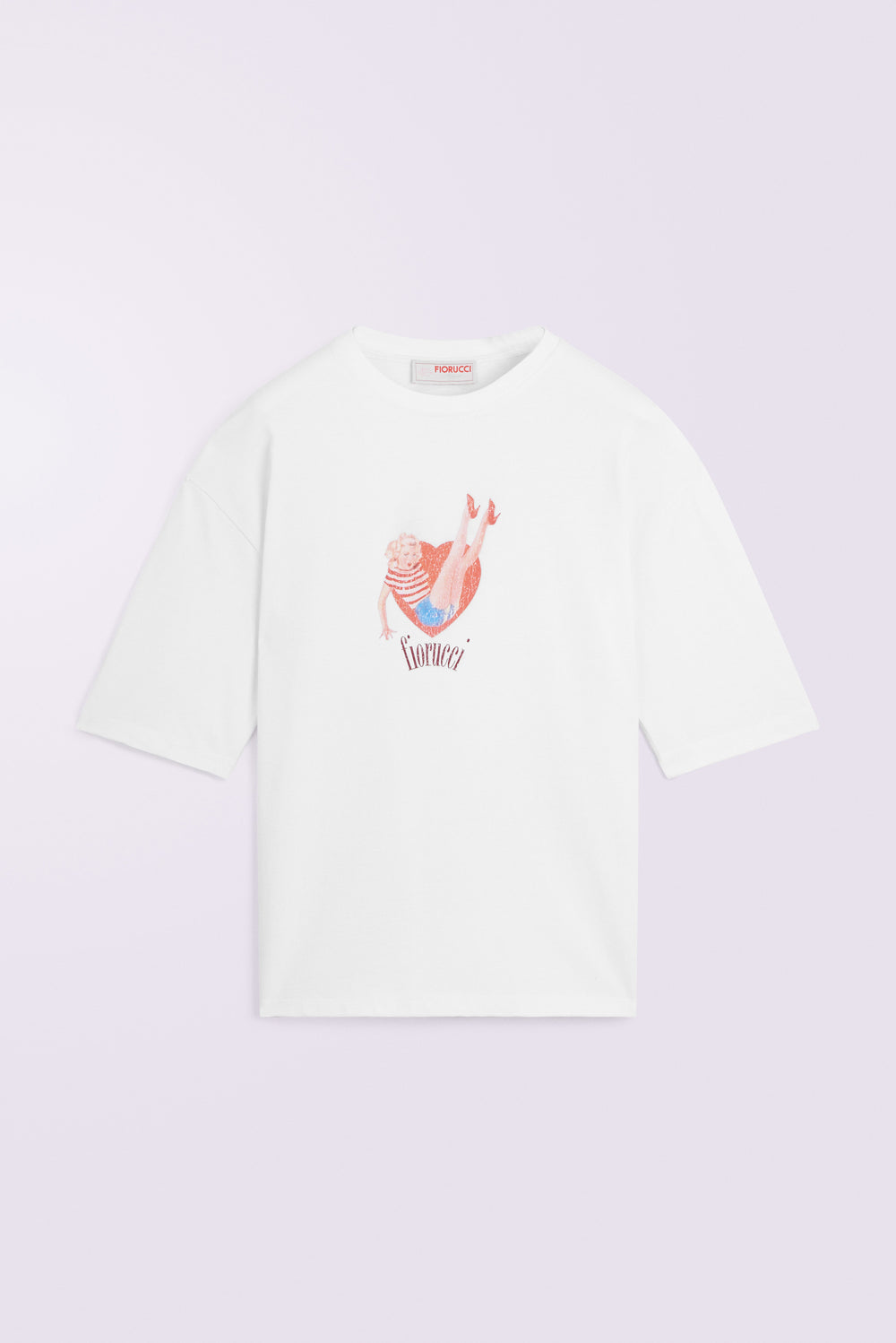 Pin Up Lover Relaxed T-Shirt White