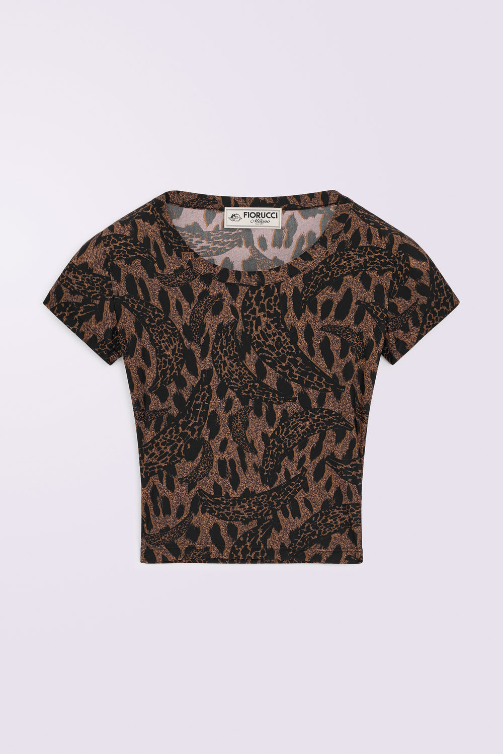 Banimalier Cropped T-Shirt Brown