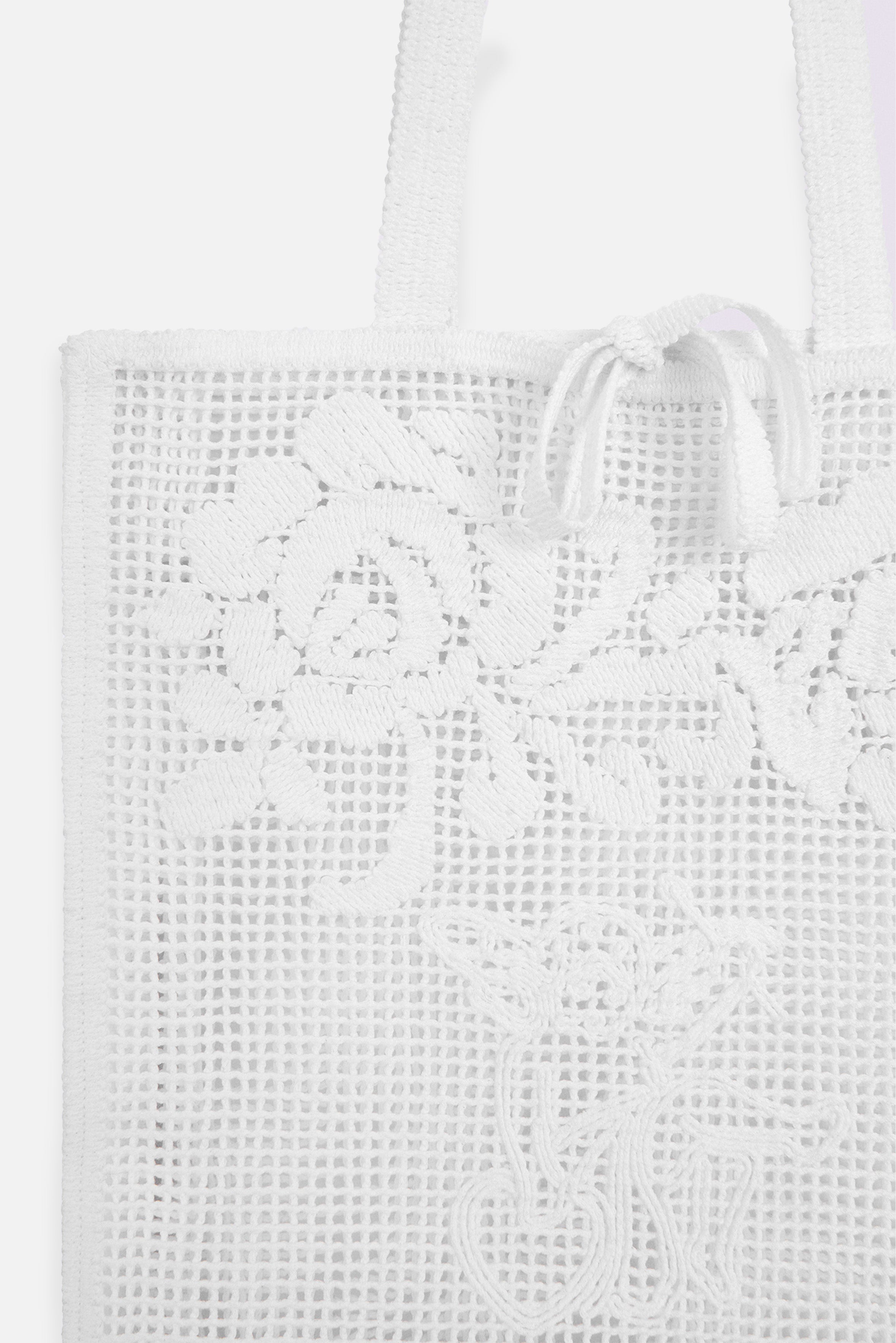 Cupid Crochet Tote Bag White