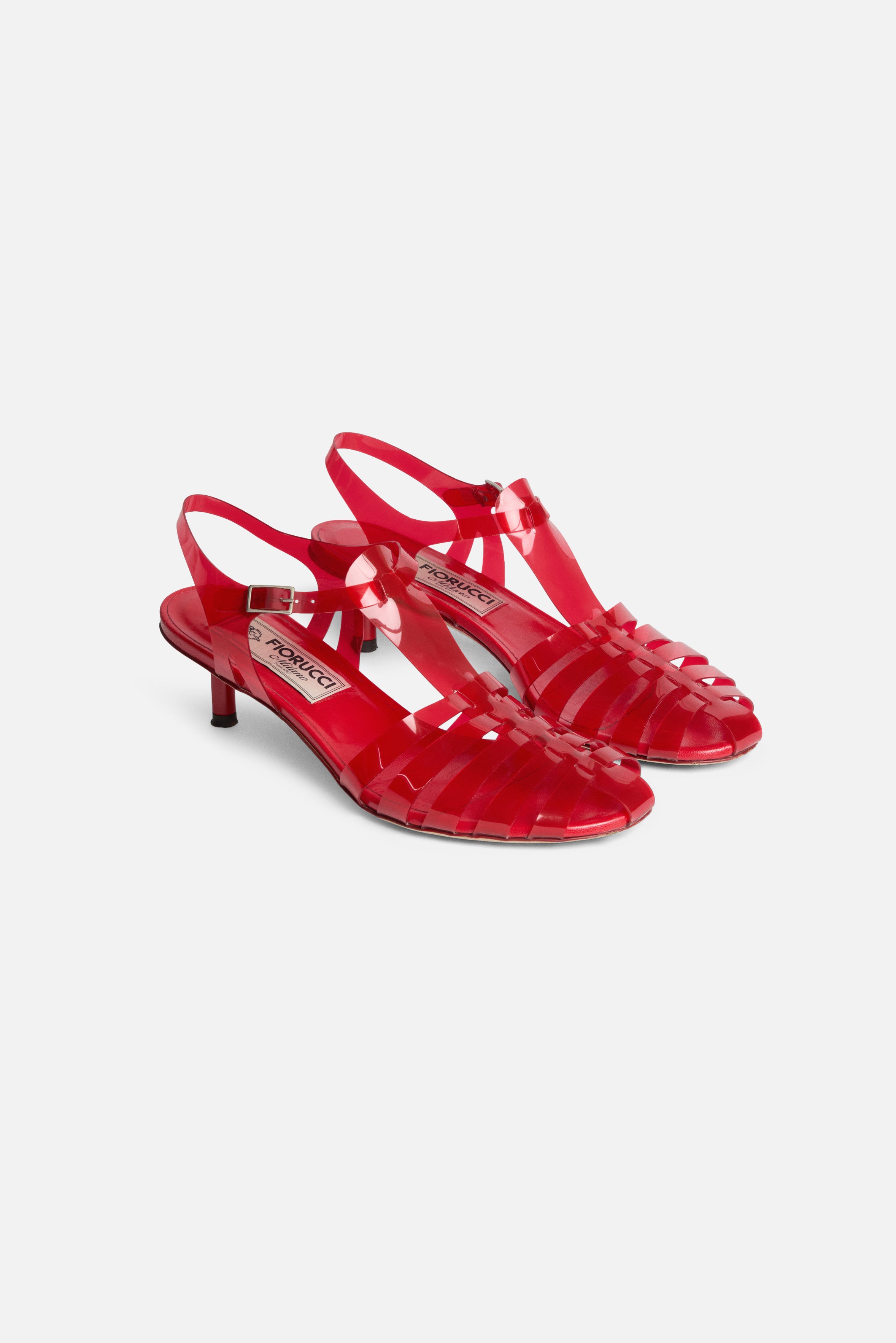 Jelly Kitten Heels Red