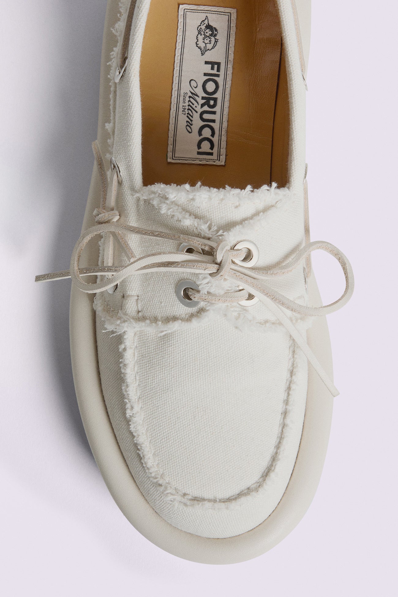Women's Angels Patch Boat Shoes White