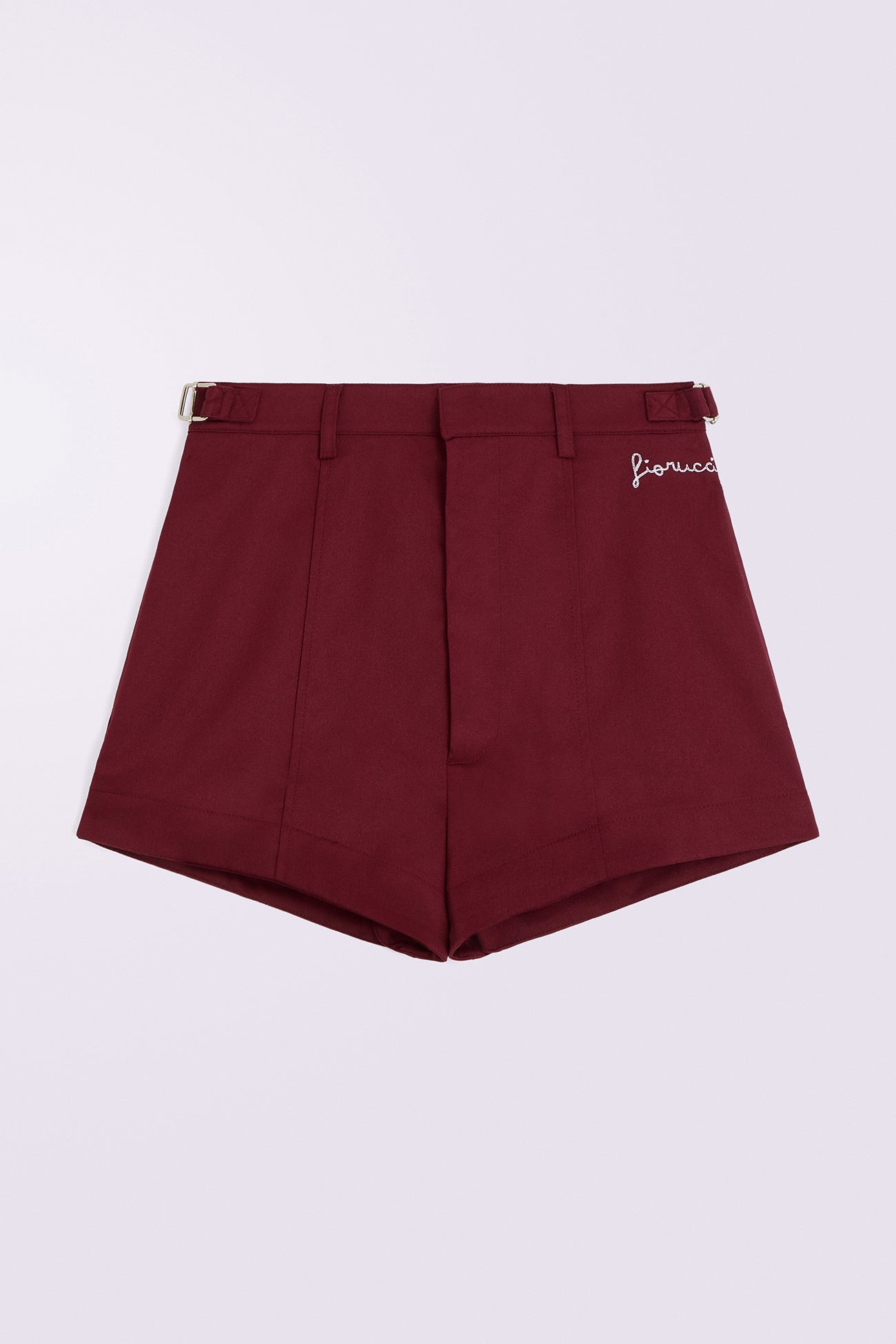 EmbroideBurgundy Shorts Burgundy