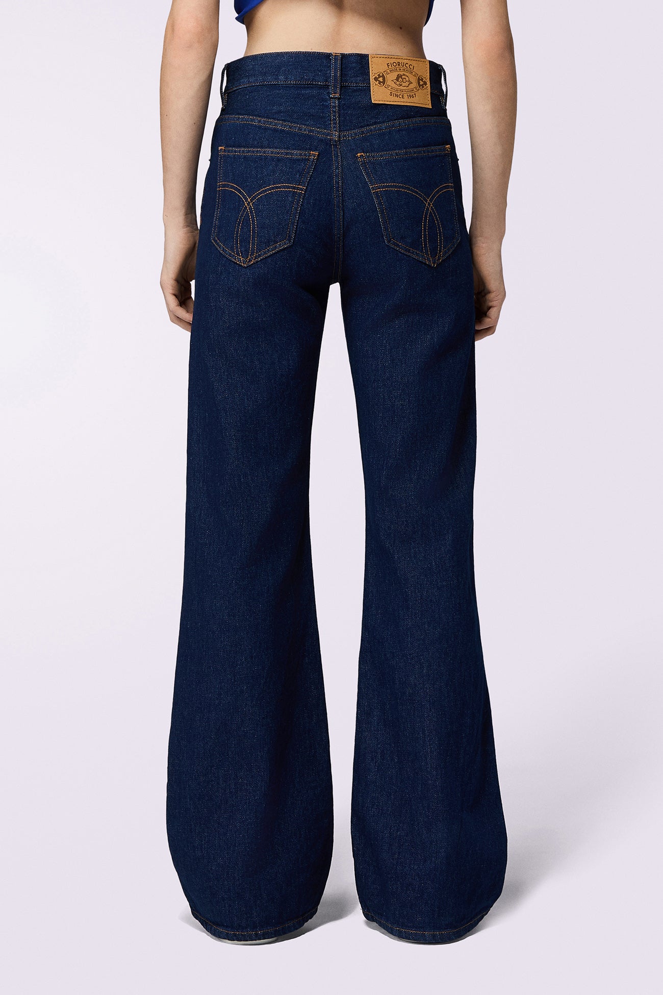 Wide Leg Jeans Deep Blue