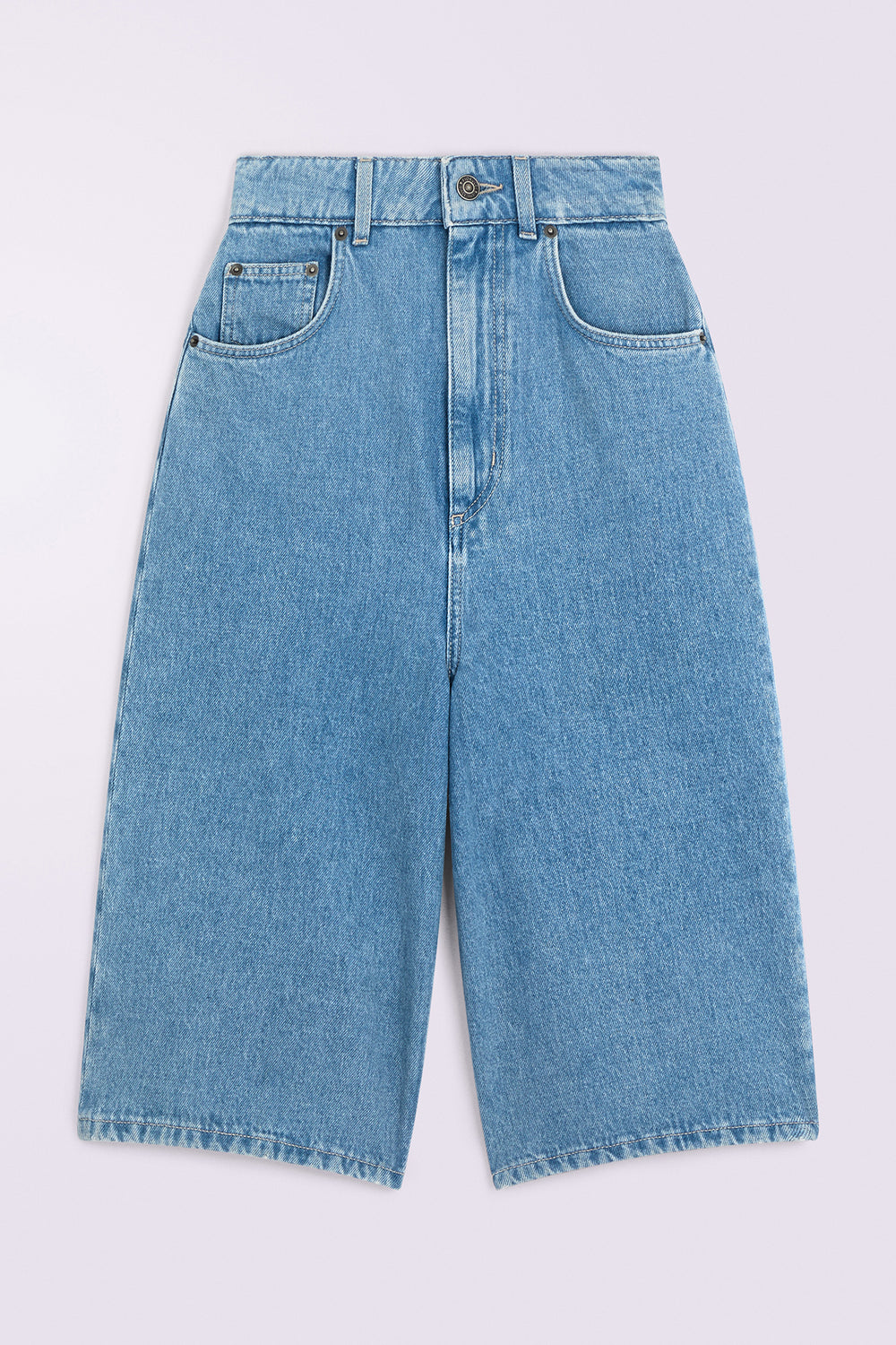 Denim Bermuda Shorts Baby Blue
