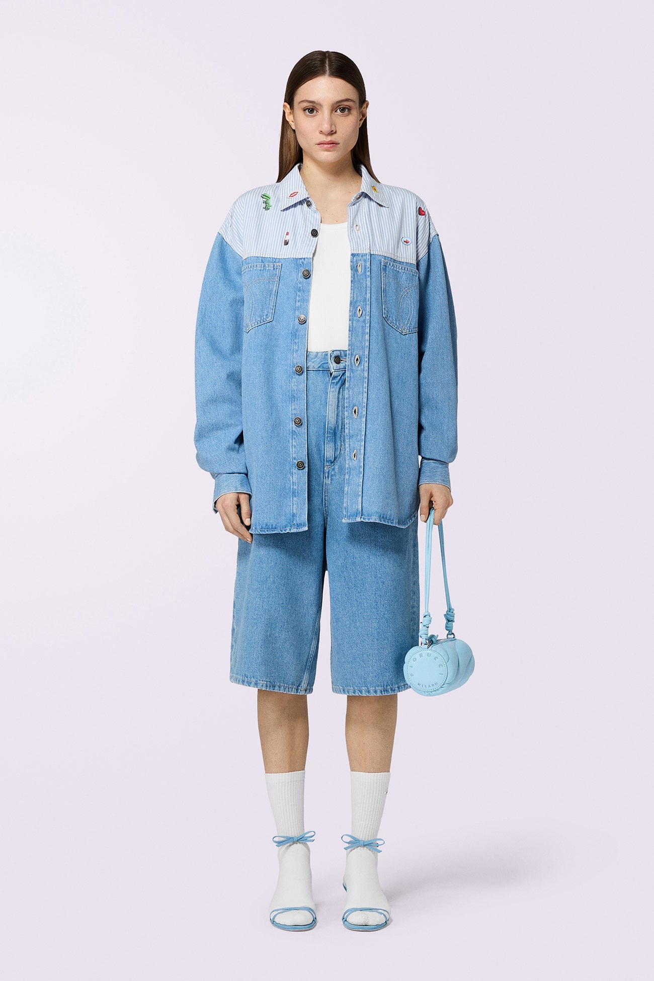 Bermuda Denim Azzurro Chiaro