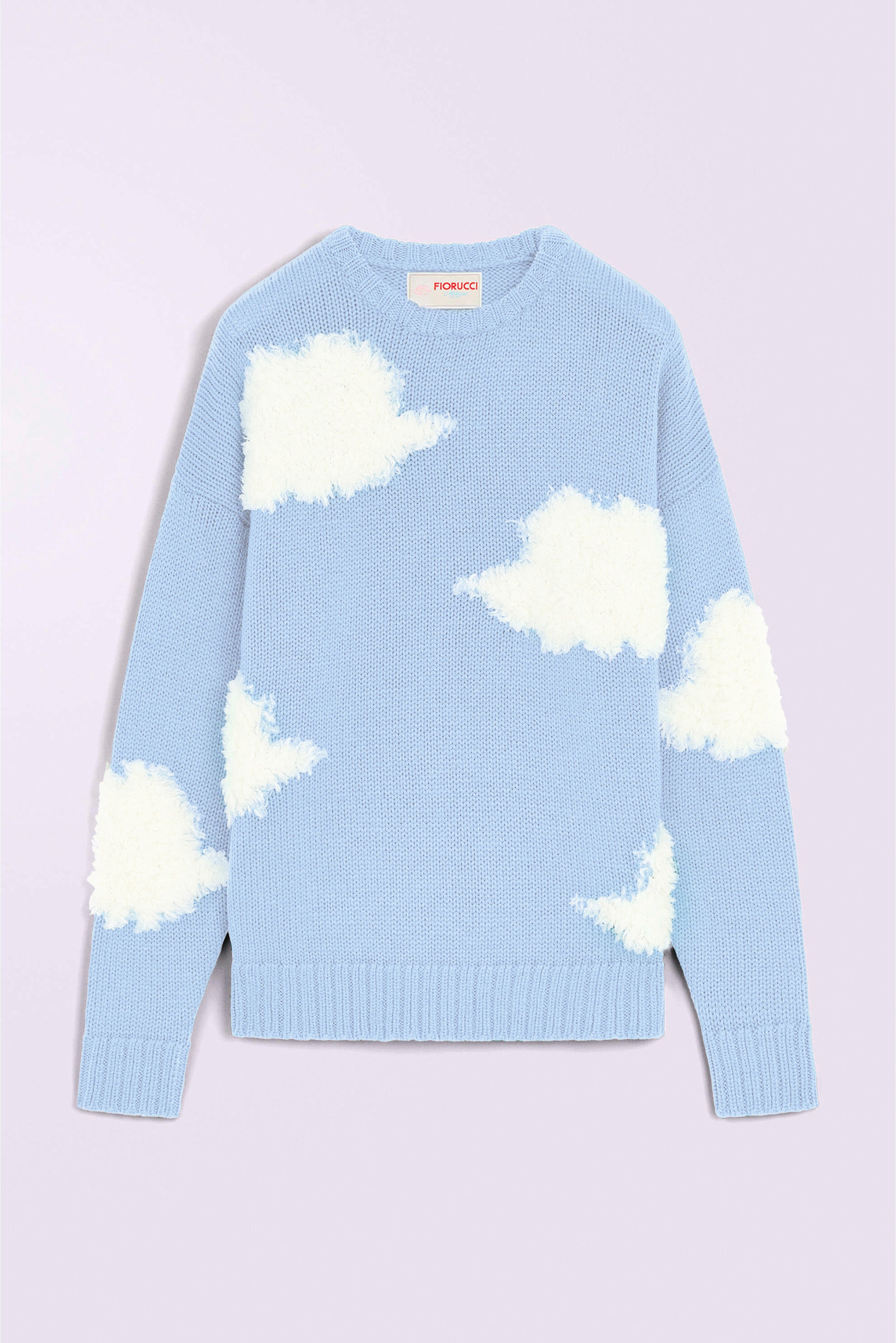 Angels Clouds Knit Jumper Blue