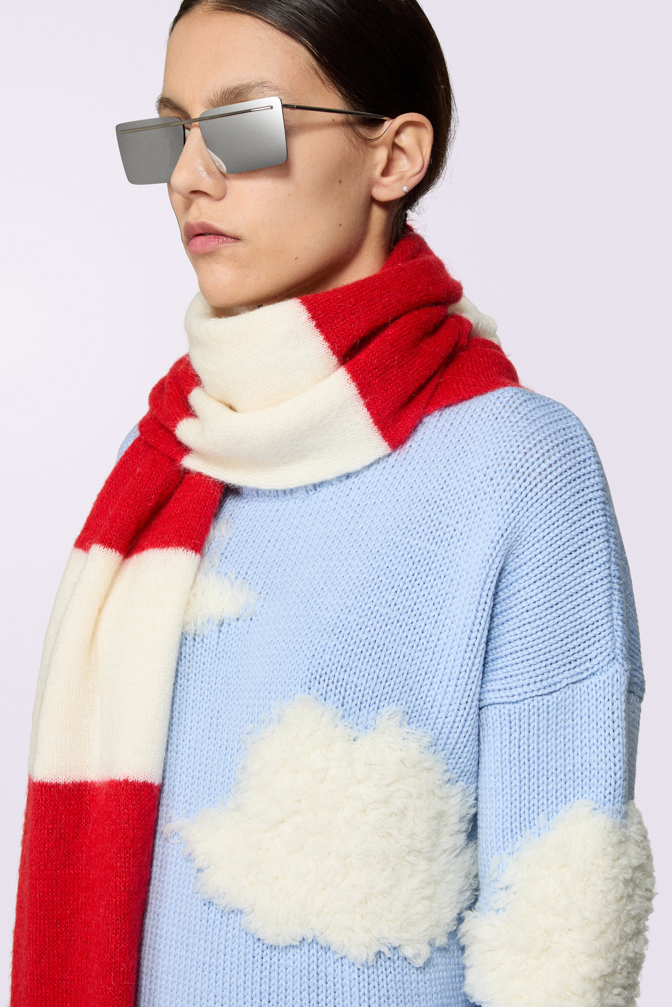 Angels Clouds Knit Jumper Blue