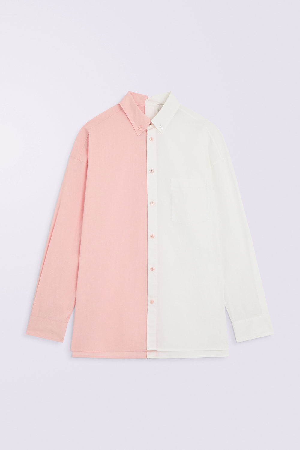 Open Back Shirt Pink