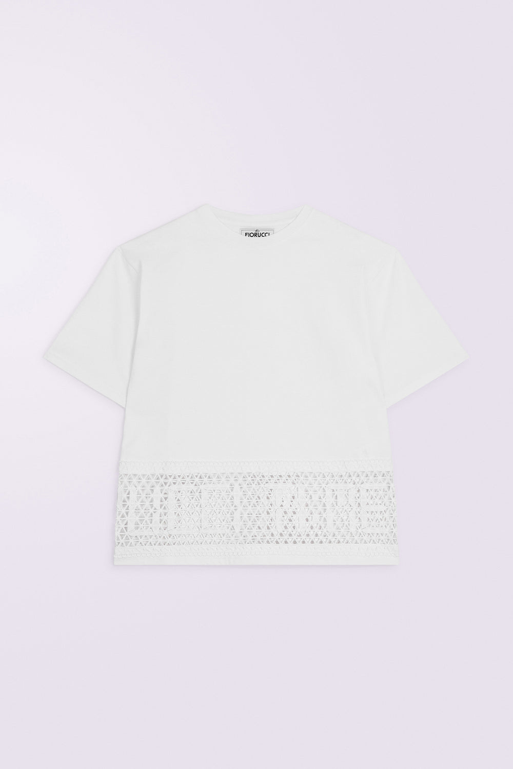 Time Lace T-Shirt White