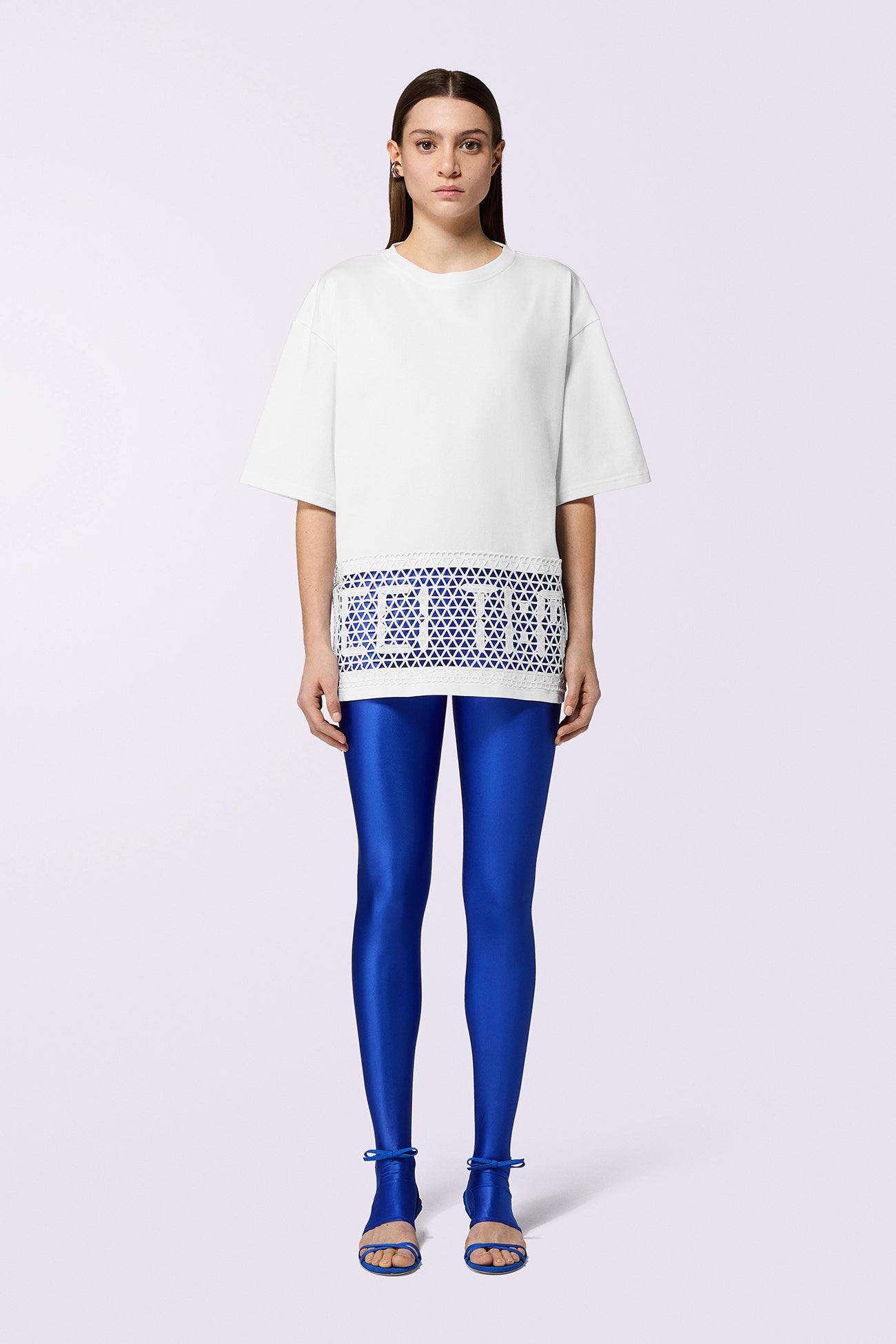 Time Lace T-Shirt White