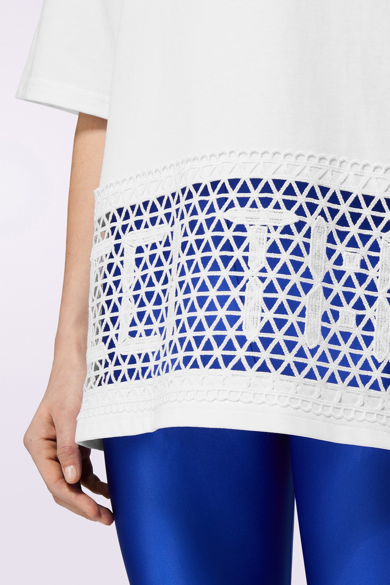 Time Lace T-Shirt White