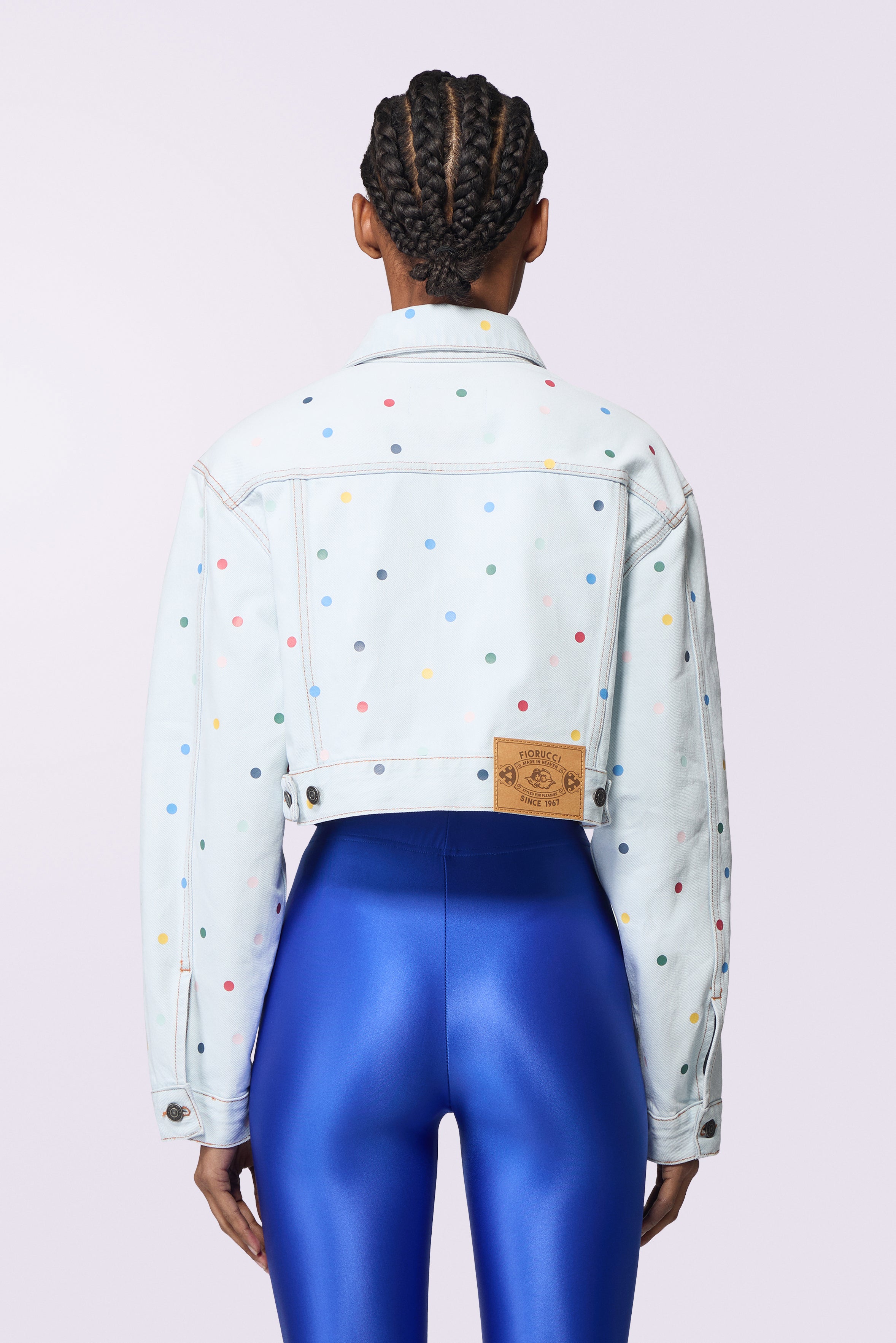 Confetti Denim Jacket Bleach Blue