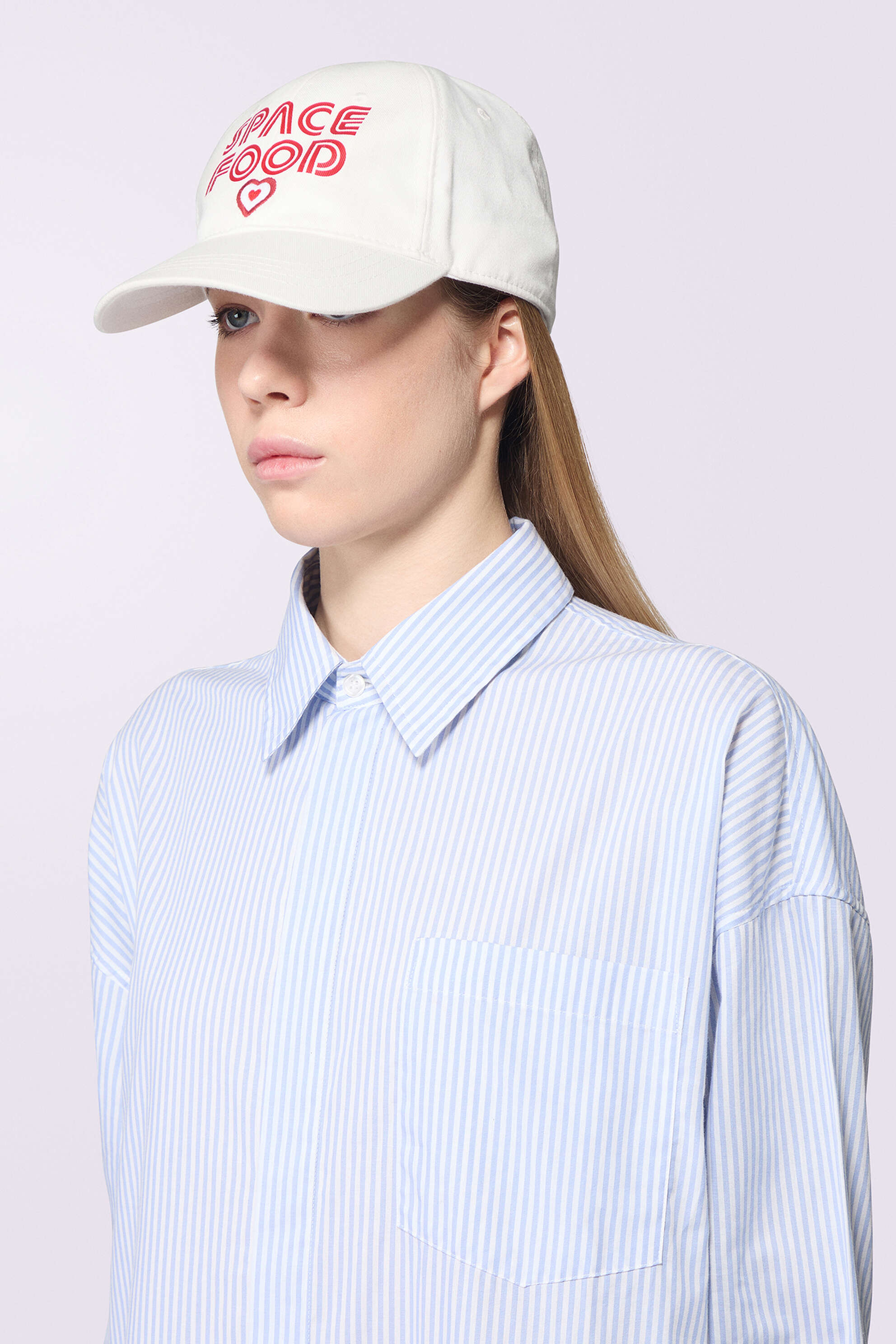 Stripe Maxi Shirt Dress Blue