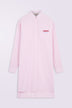 Gingham Midi Shirt Dress Pink