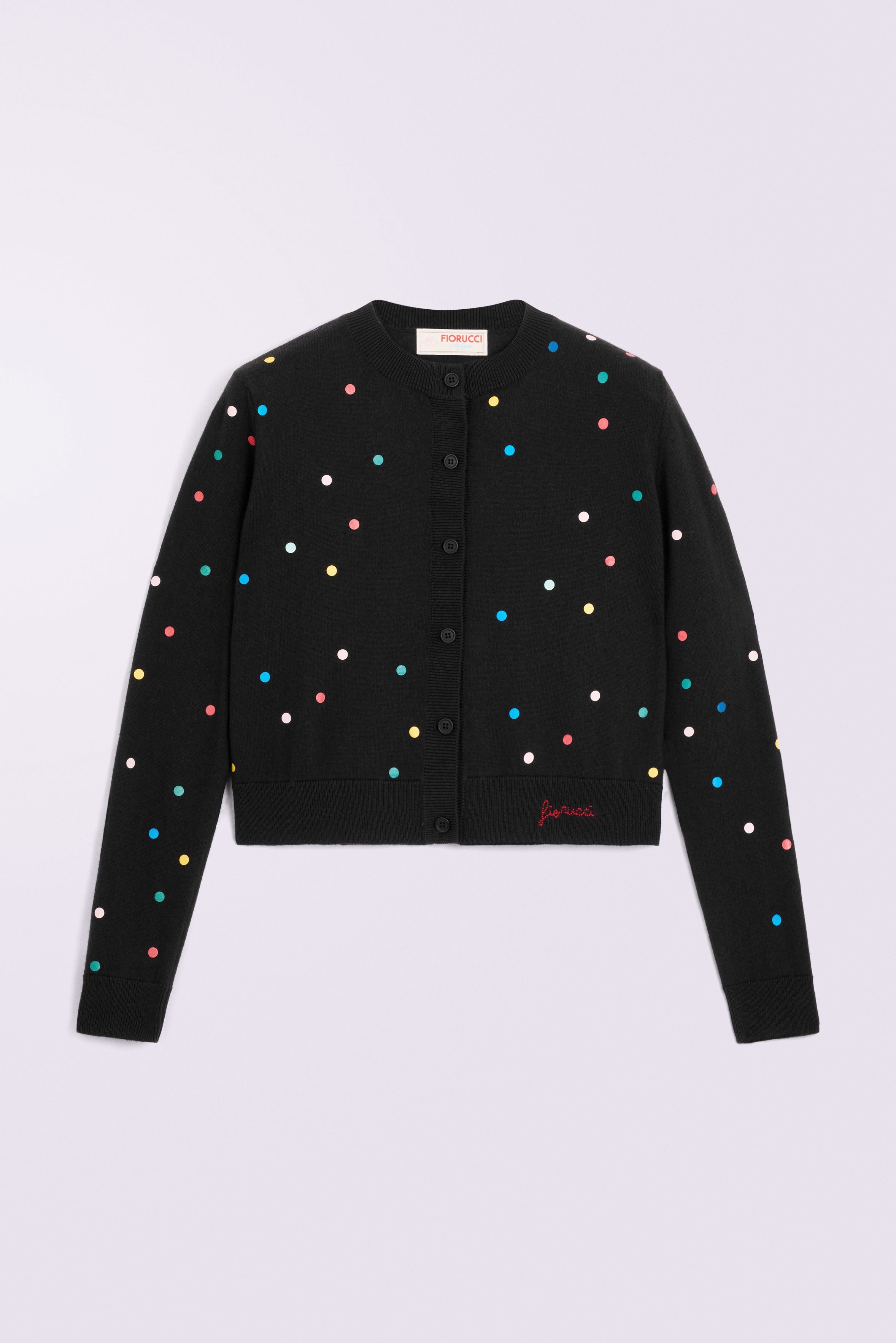 Confetti Knit Cardigan Black