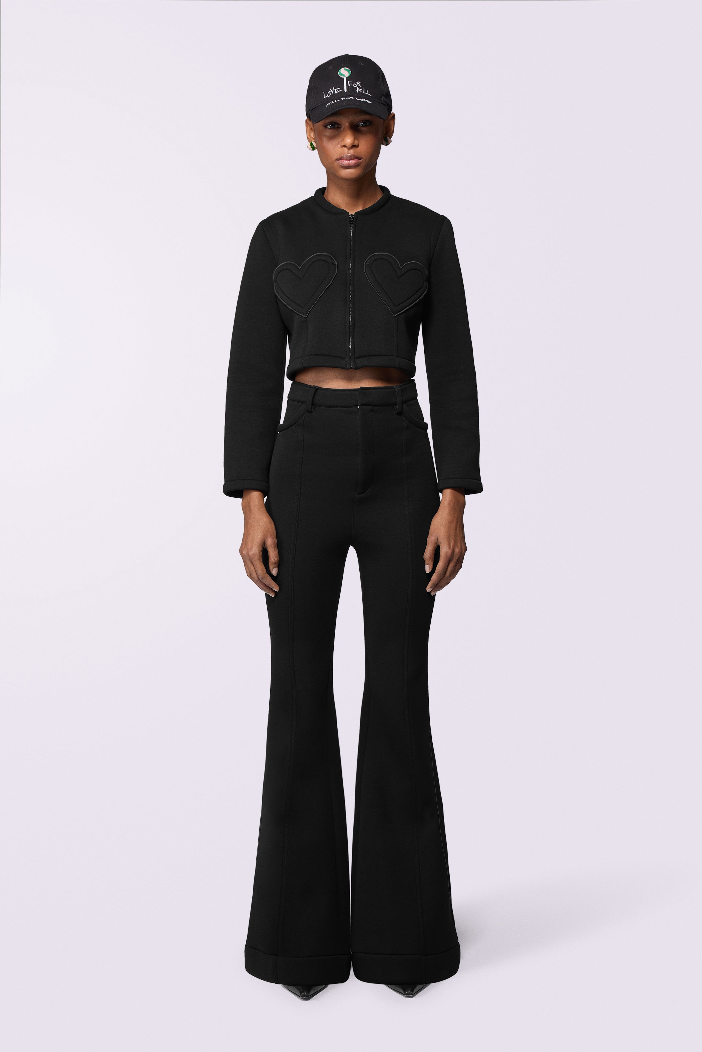 Neoprene Heart Jacket Black