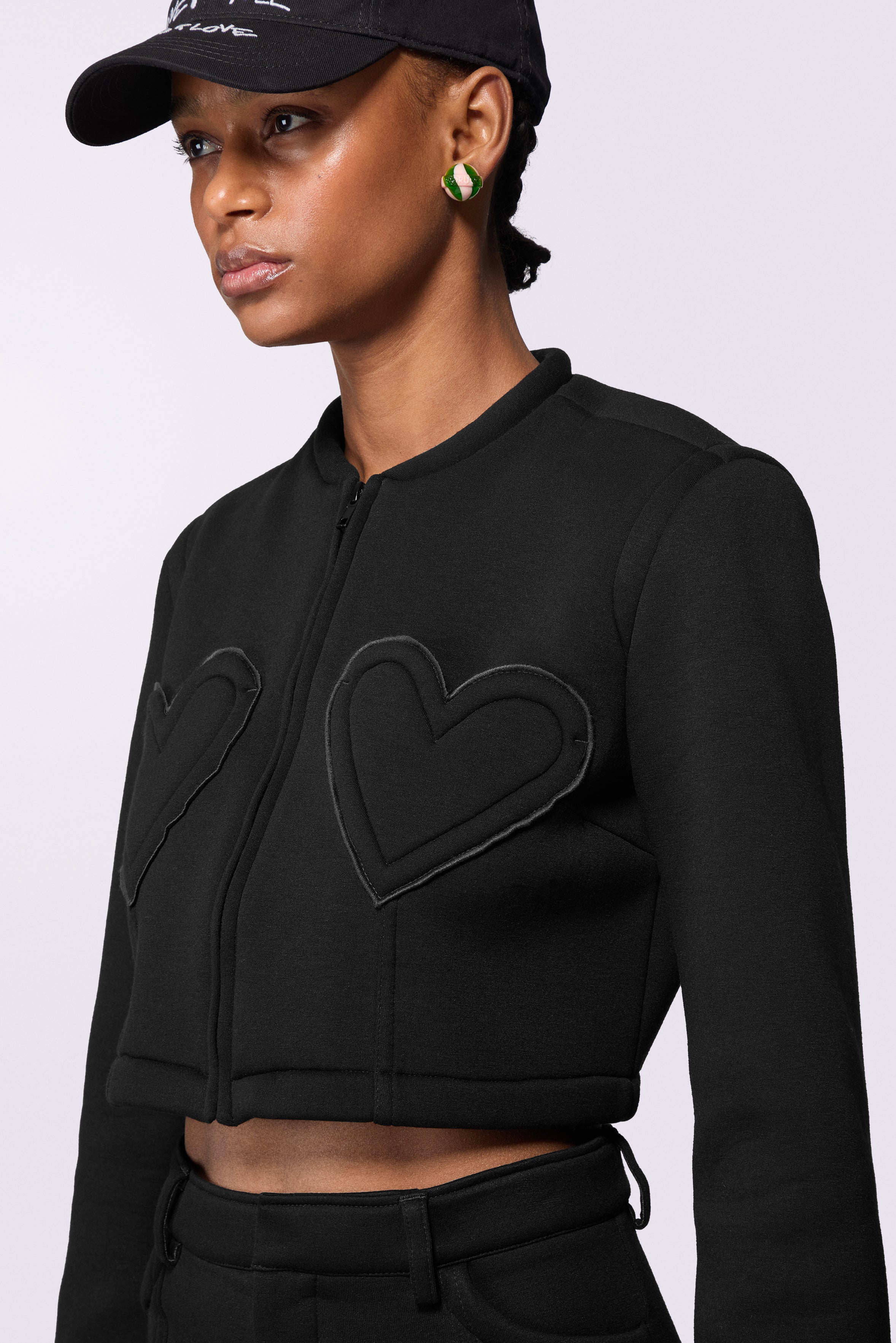 Neoprene Heart Jacket Black