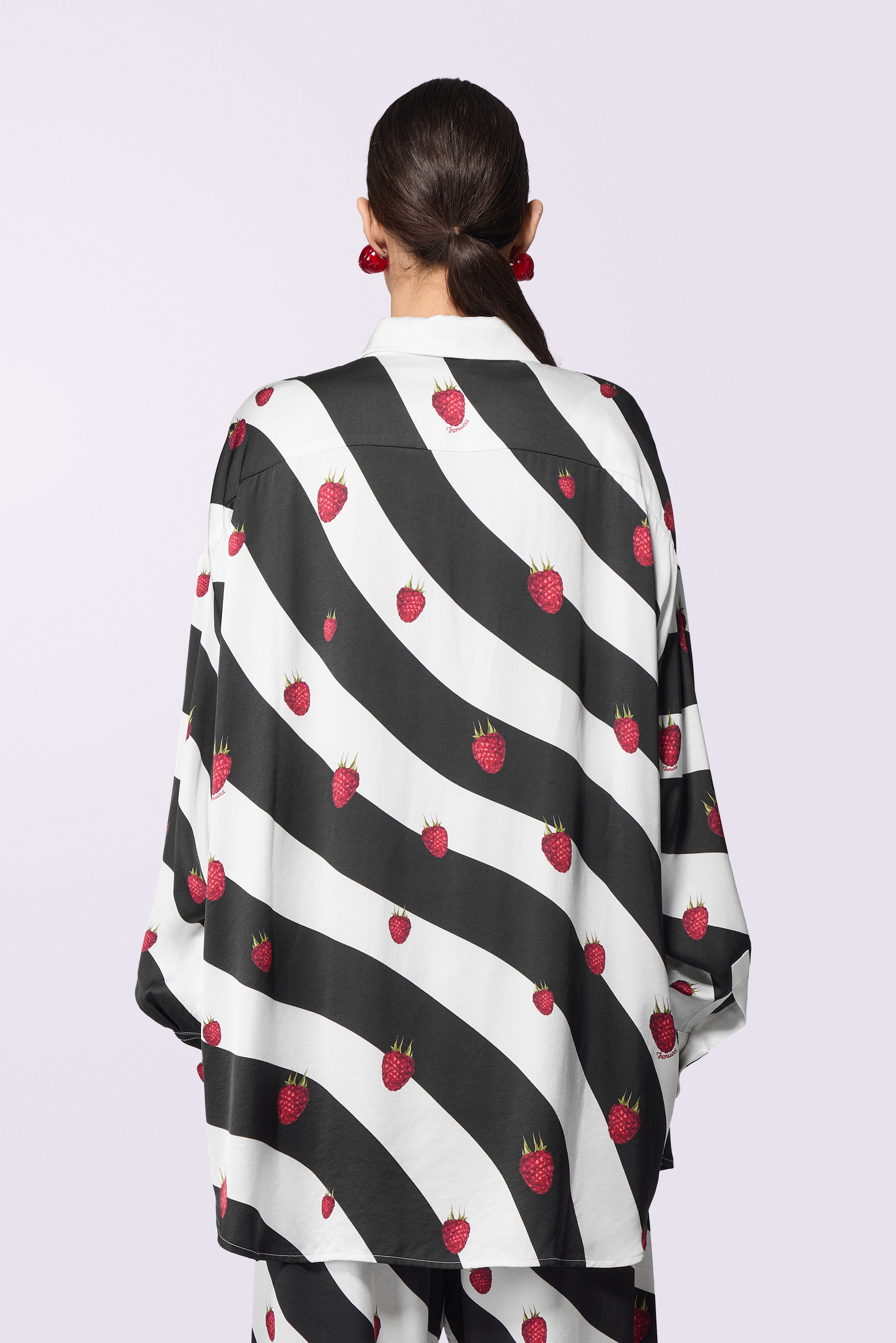 Raspberry Print Overshirt Multi