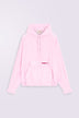 Gingham Logo Hoodie Shirt Pink