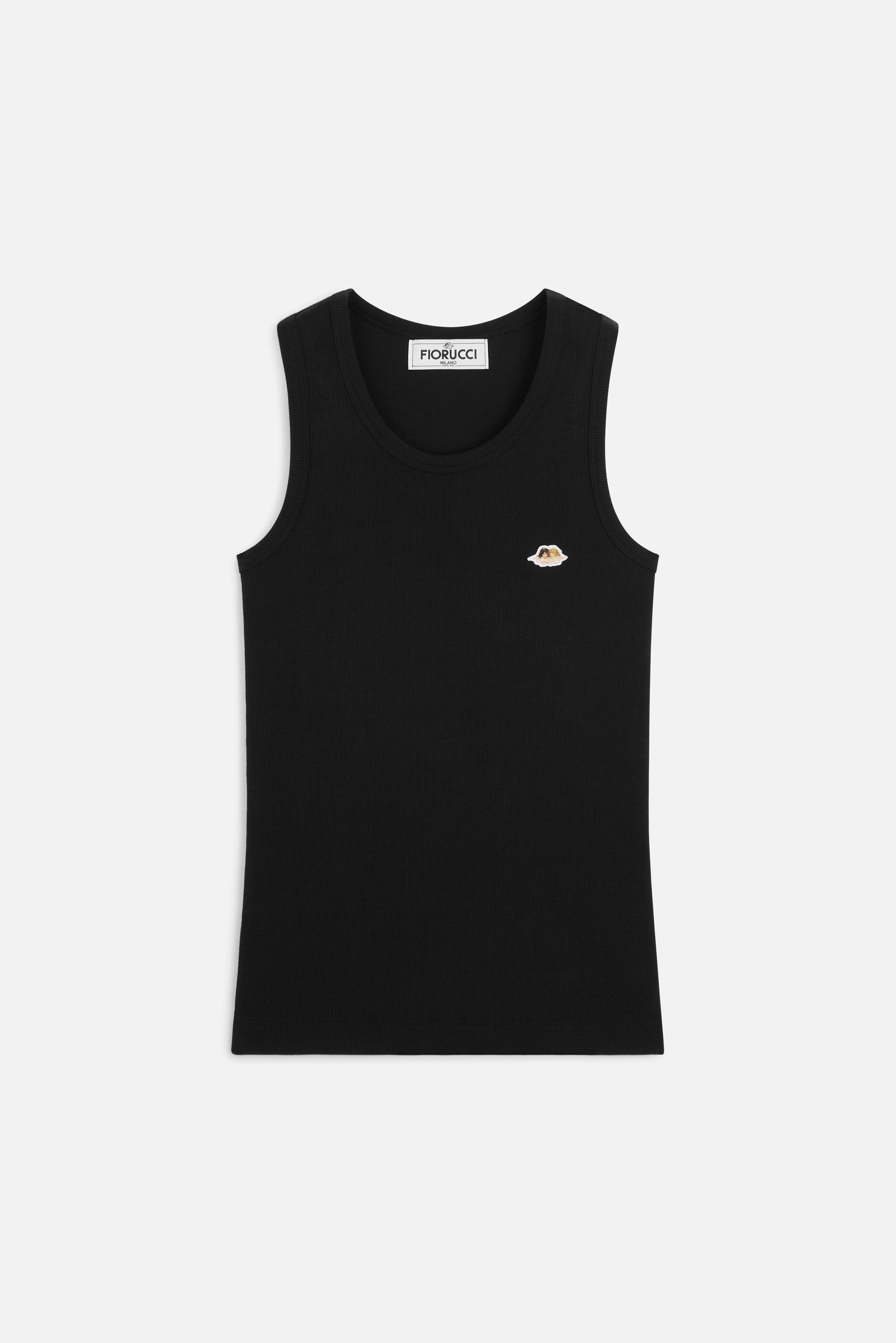 Angels Patch Tank Top Black