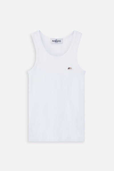 Ozz angelo タンクトップ　キリスト　y2k Angels Patch Tank Top White | Fiorucci Official Online Store