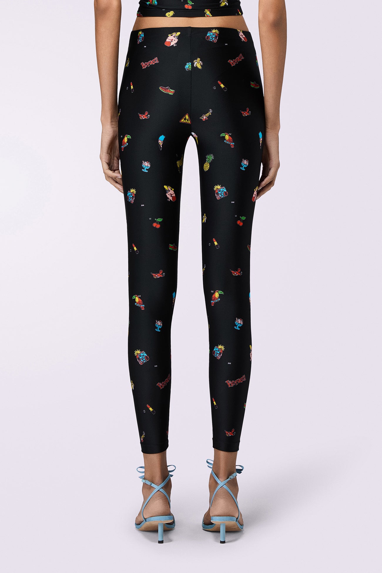 Toys Print Leggings Black