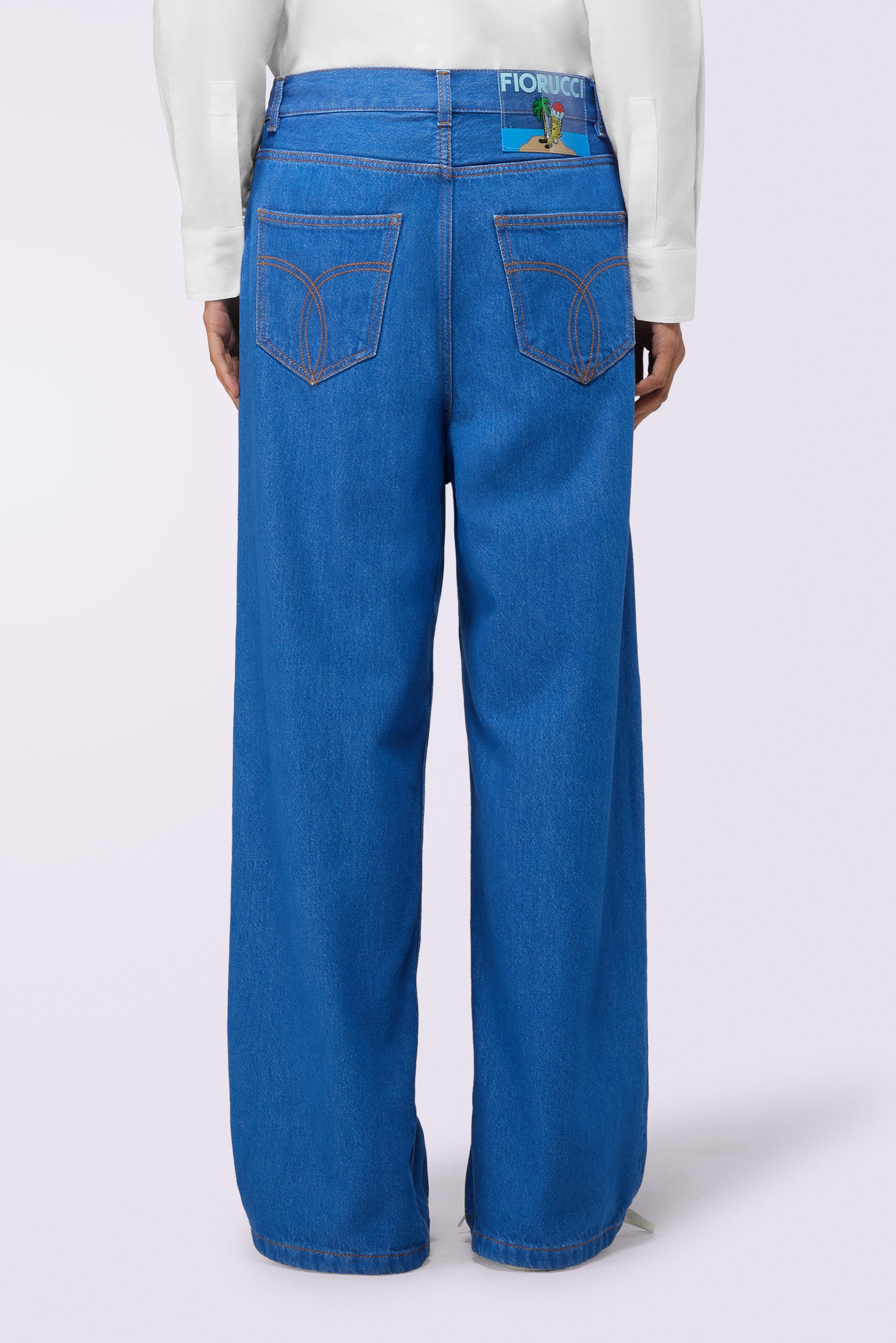 Jeans Baggy Blu Oceano