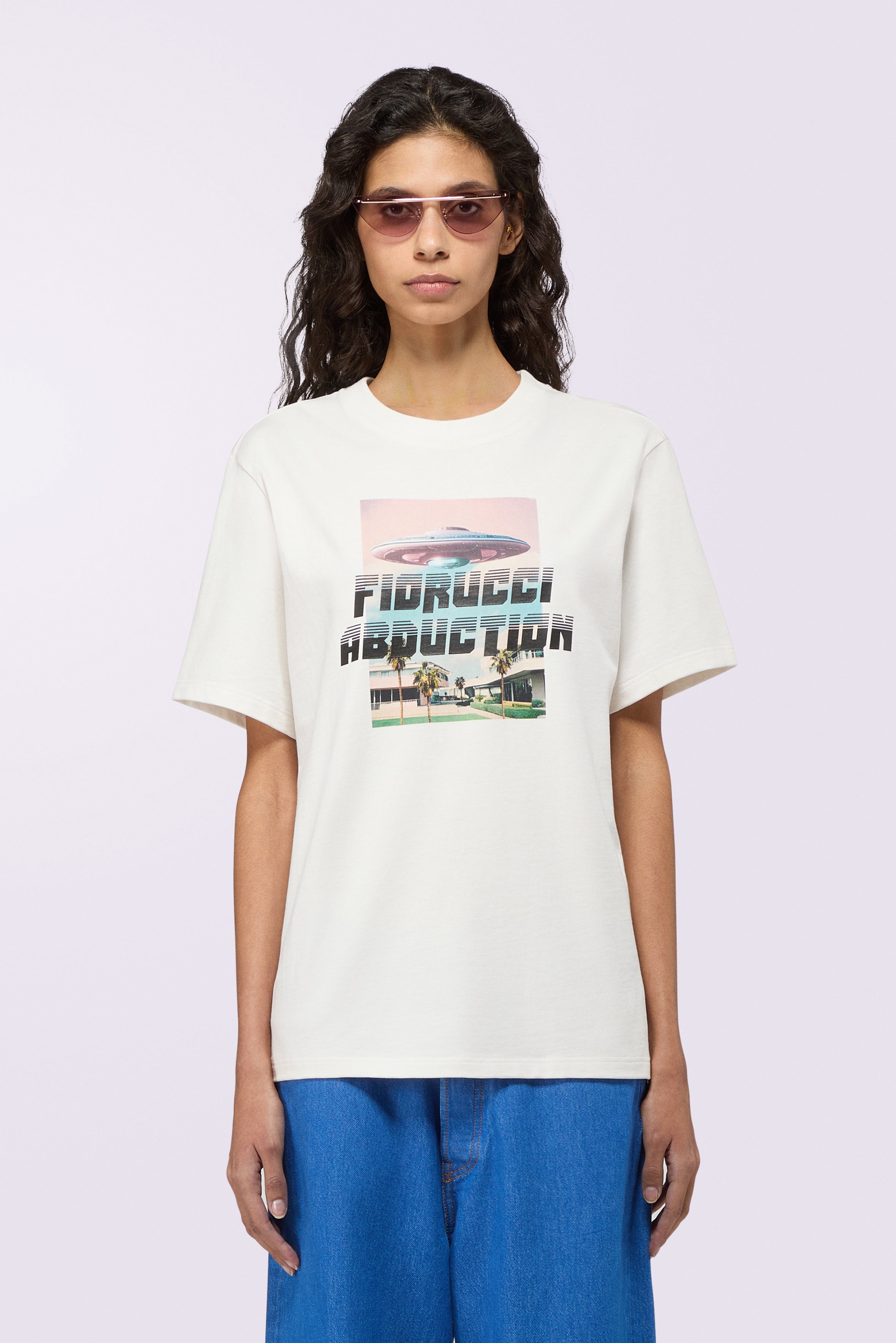 Abduction Regular T-Shirt Cream