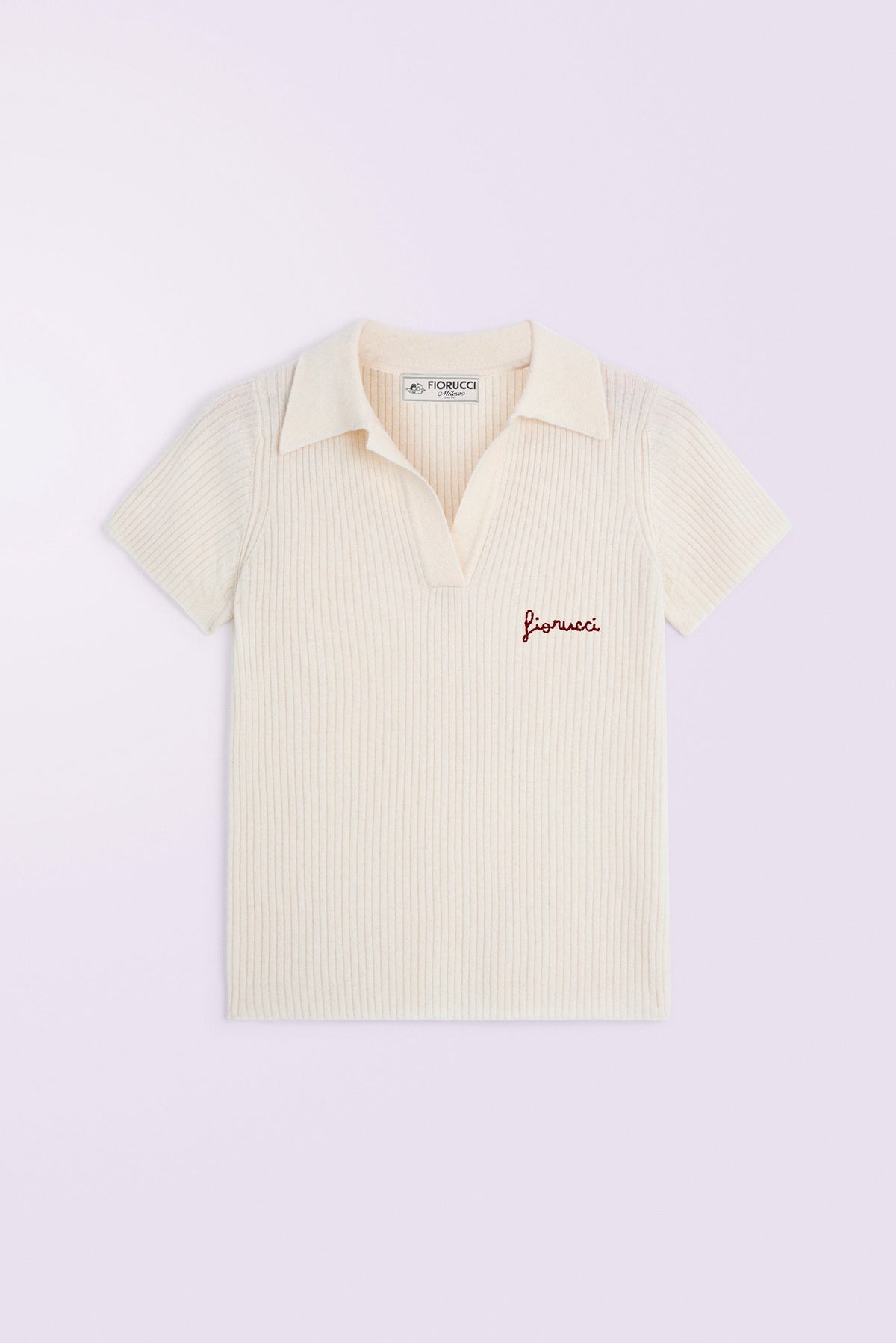 Embroidered Knit Polo Shirt