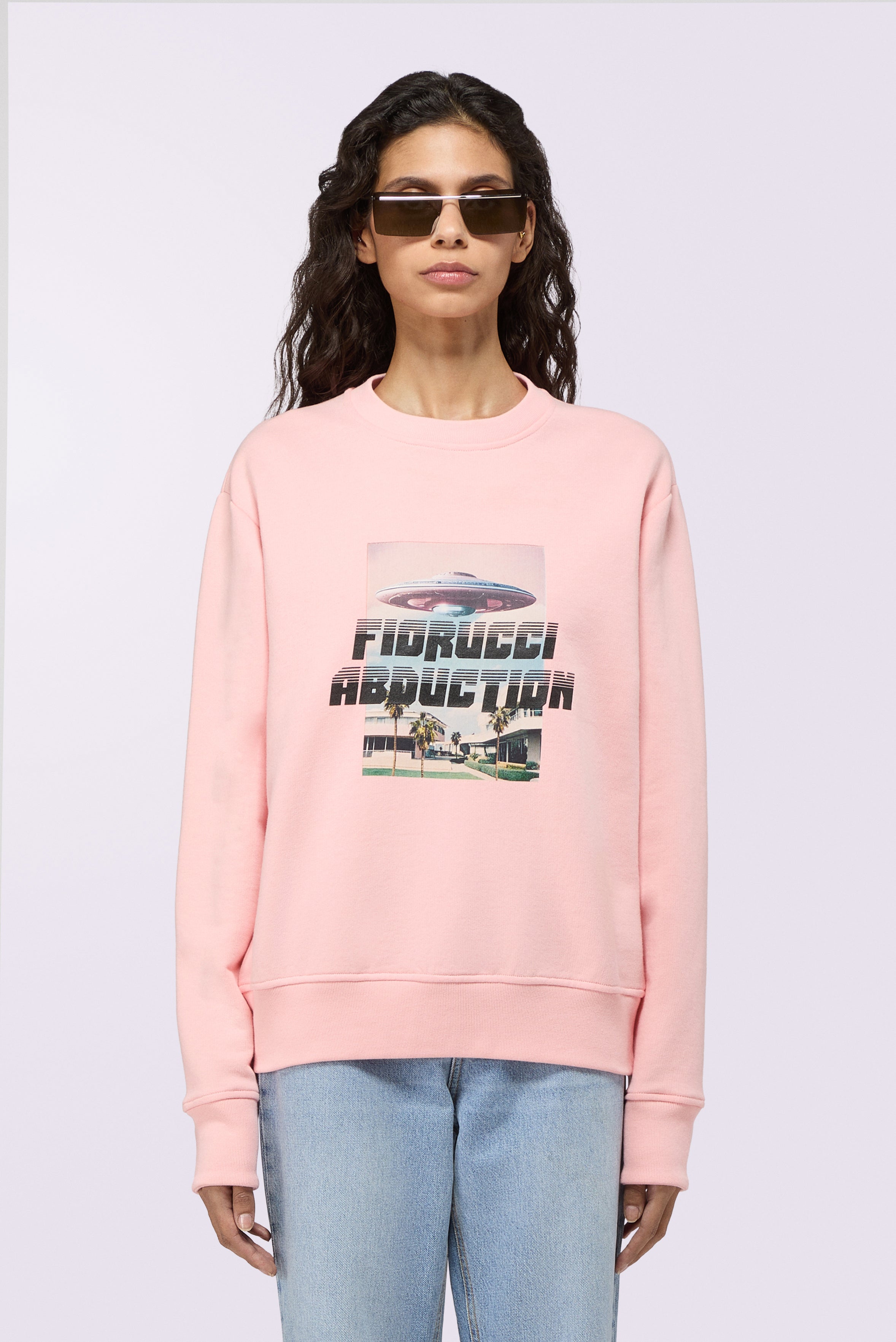 Abduction Regular Sweatshirt Pink