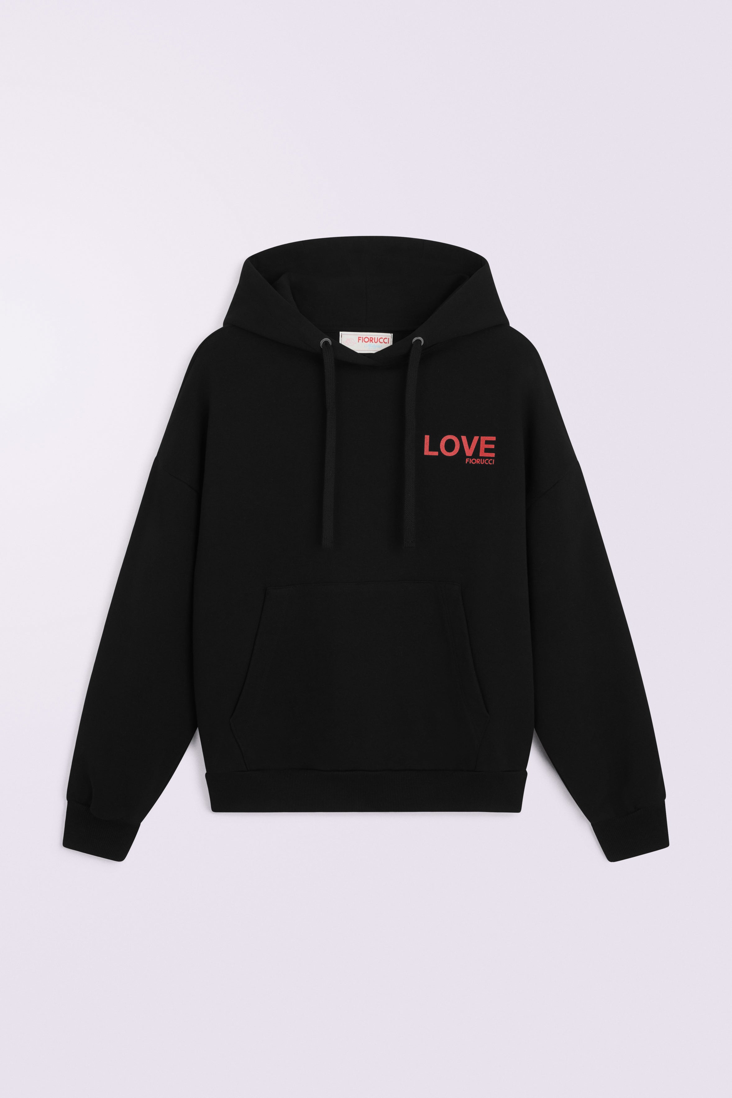 Kissing Angels Love Relaxed Hoodie Black