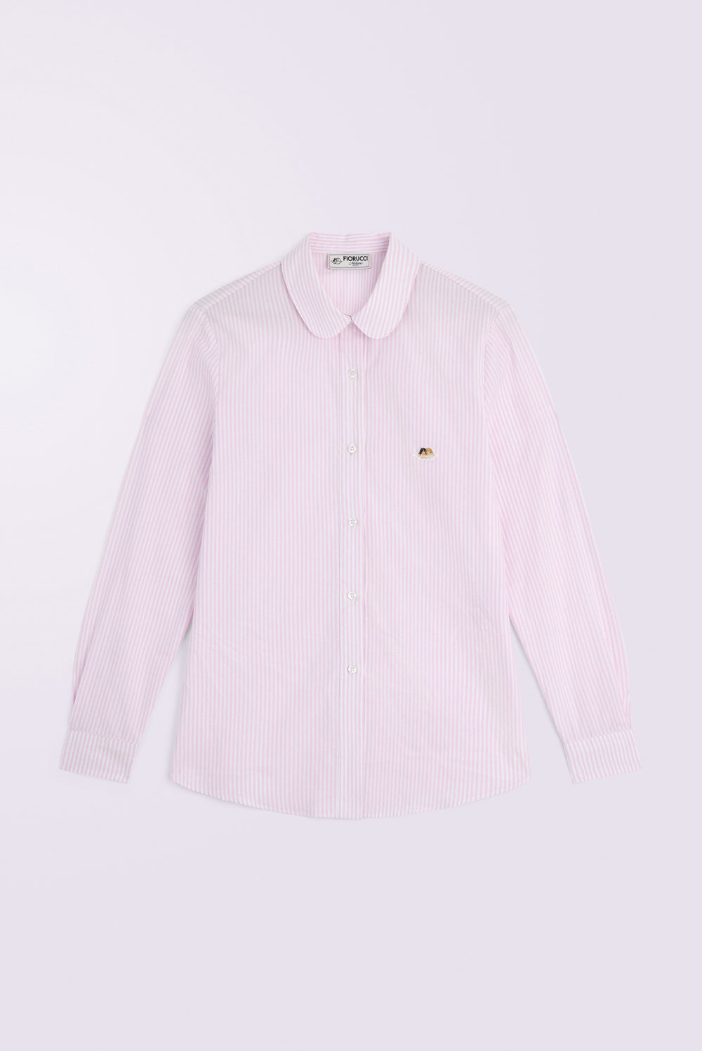 Angels Patch Striped Shirt Pink