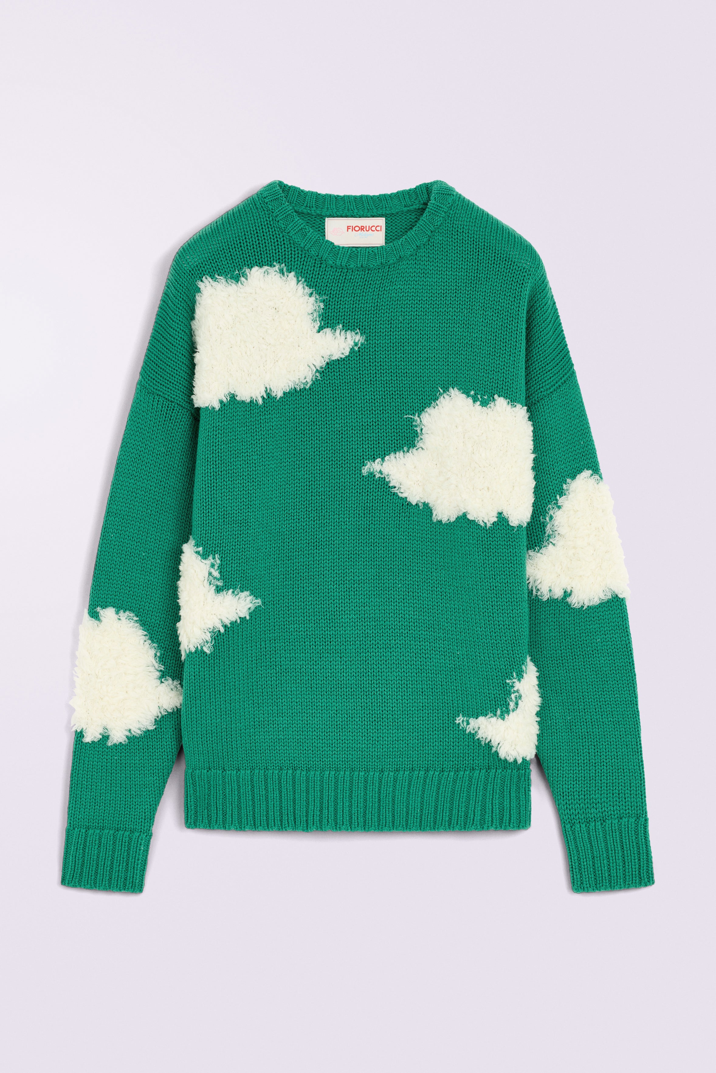 Angels Clouds Knit Jumper Green