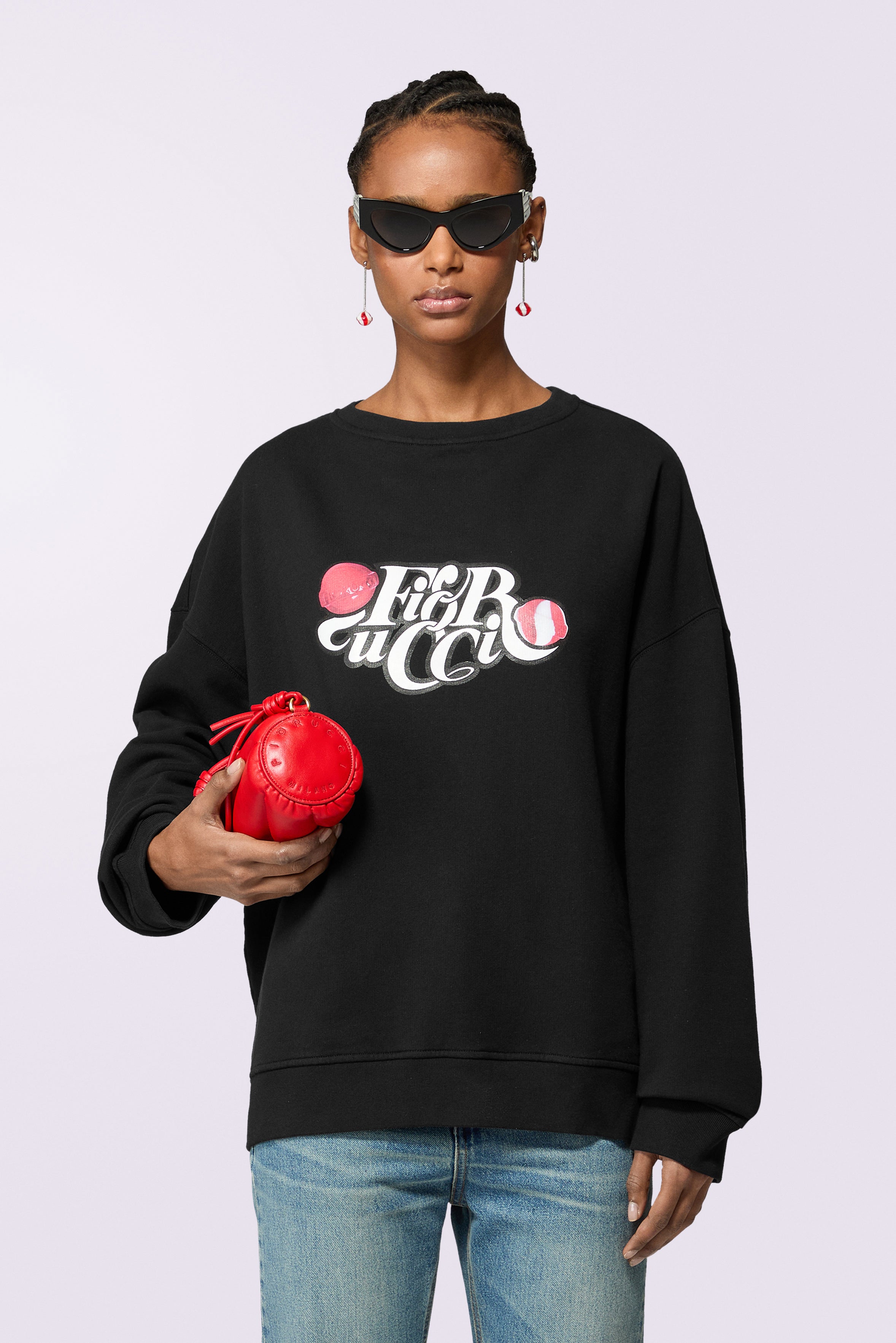 Lollipop Logo Sweatshirt Black