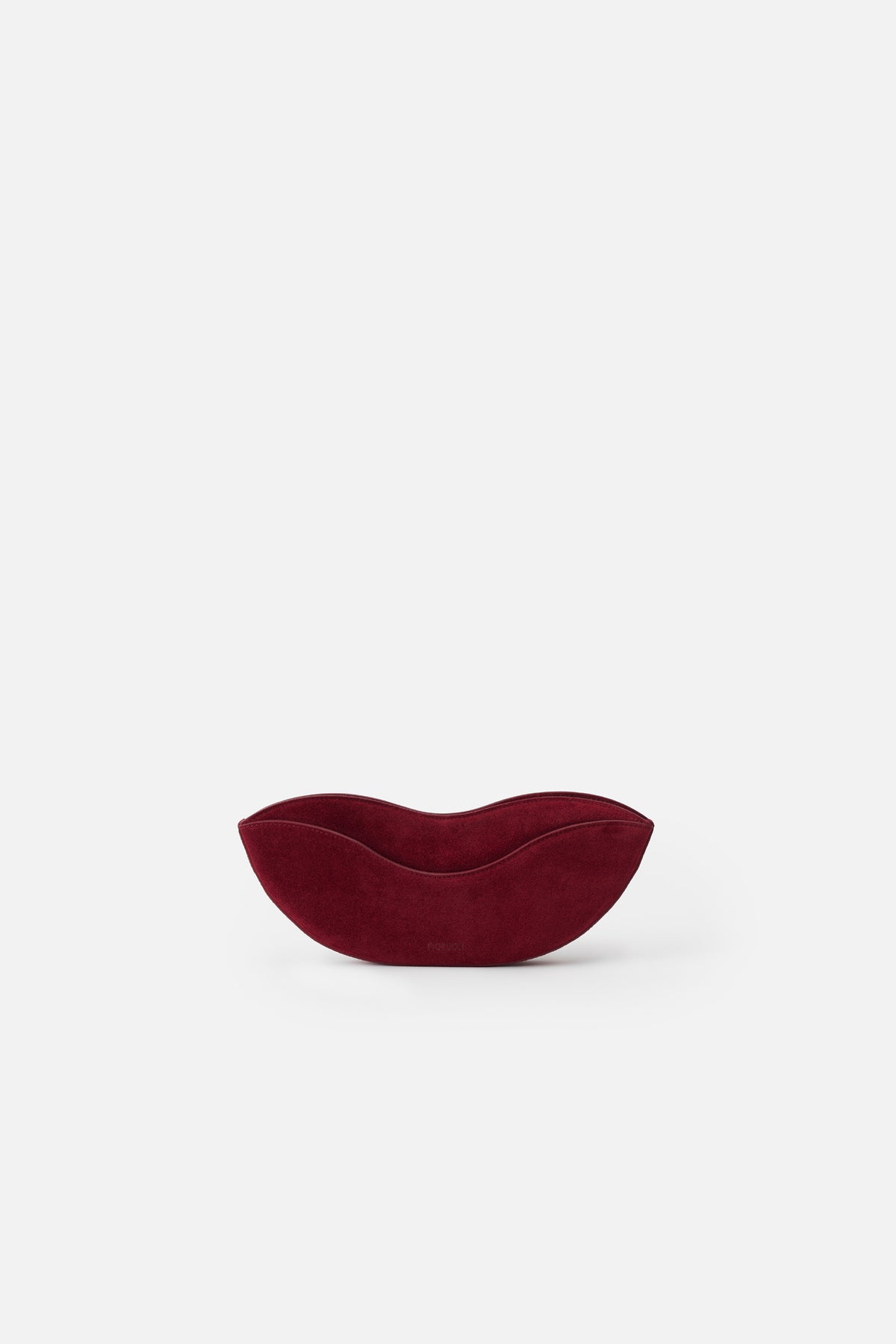 Suede Lips Clutch