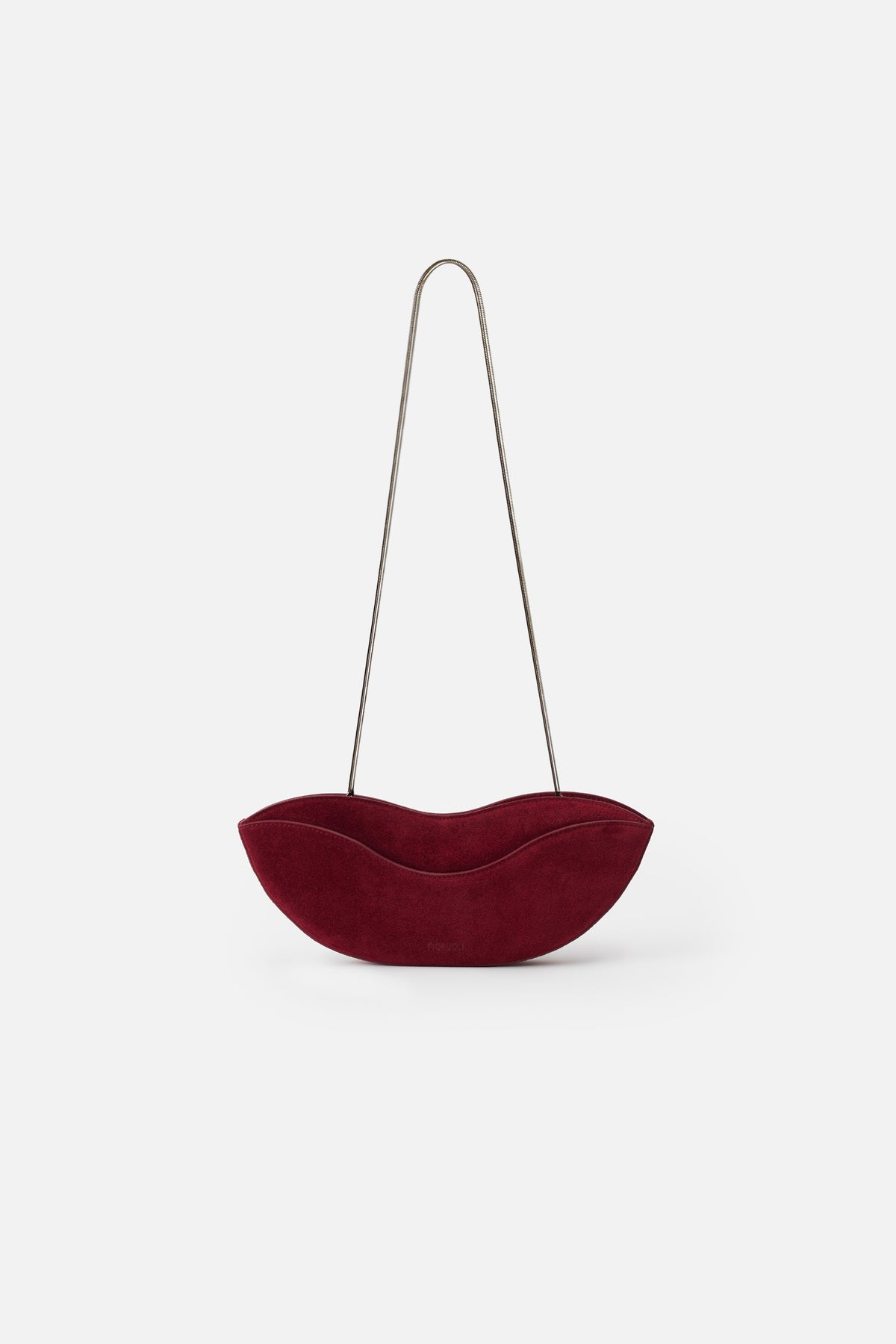 Suede Lips Clutch