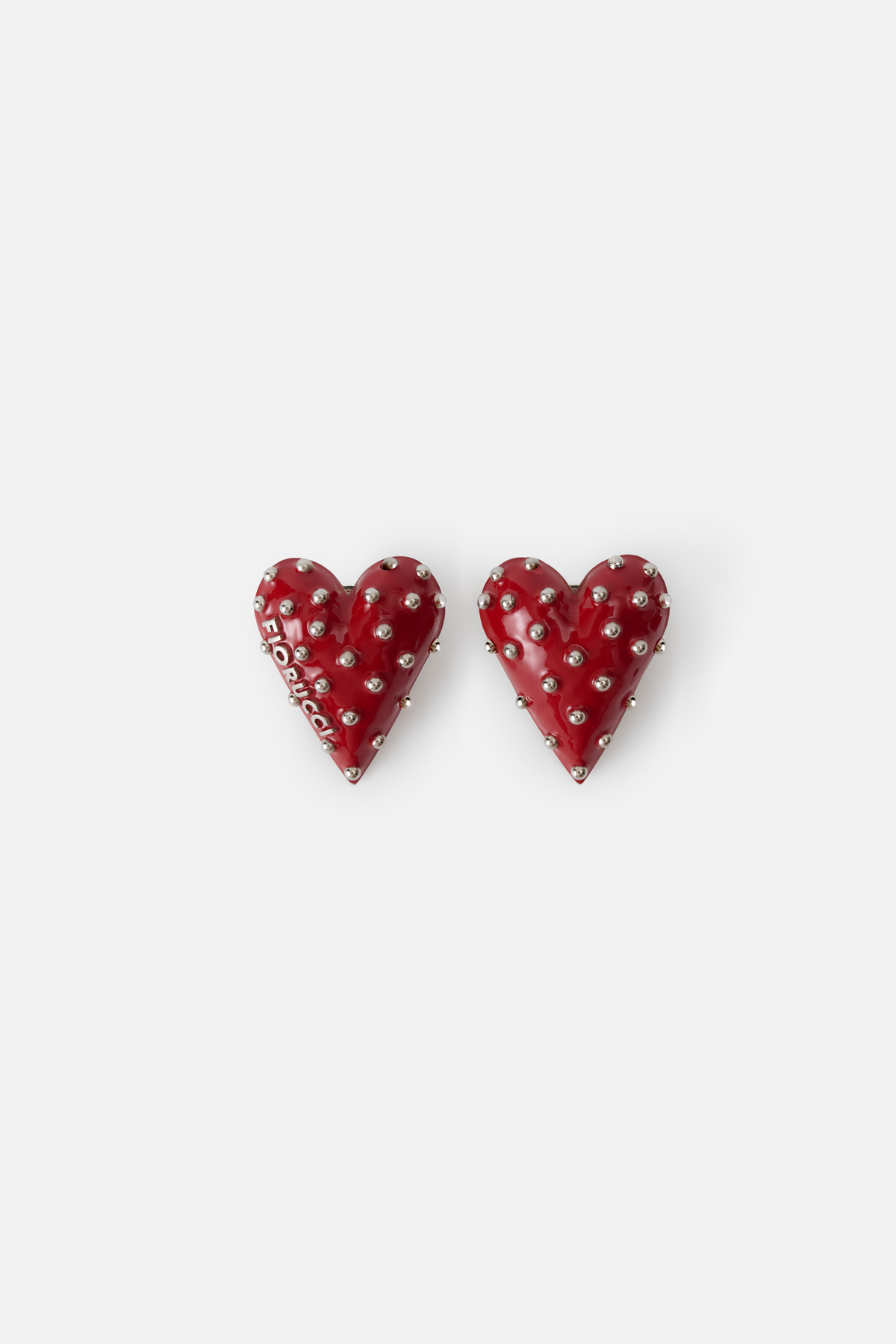 Studded Heart Earrings