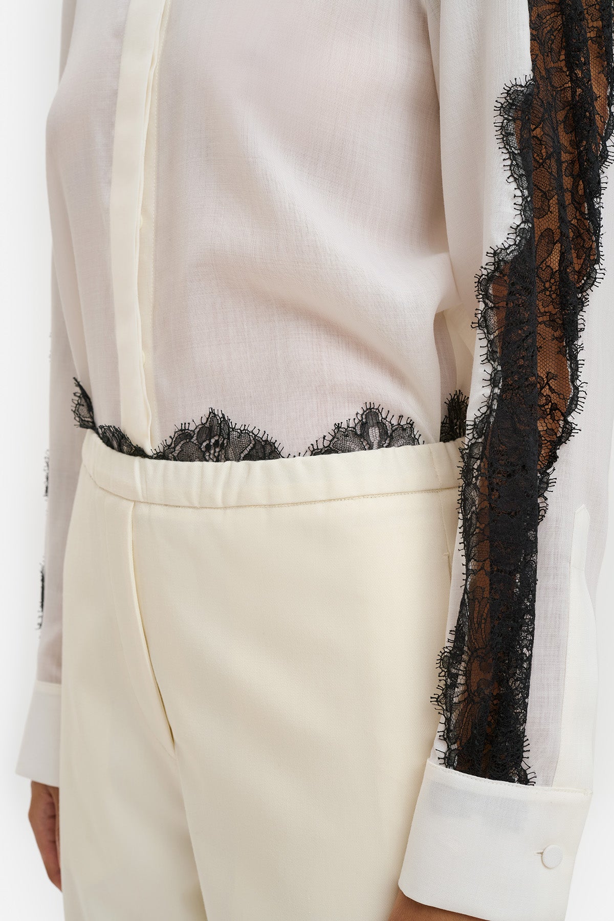Lace Trim Trousers