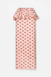 Lips Peplum Midi Skirt