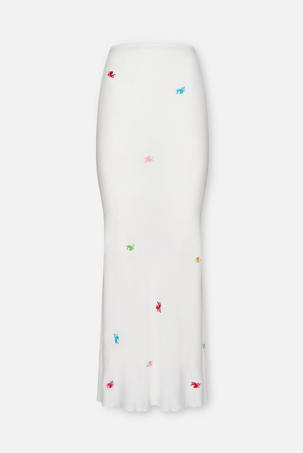 Cupid Embroidered Maxi Skirt