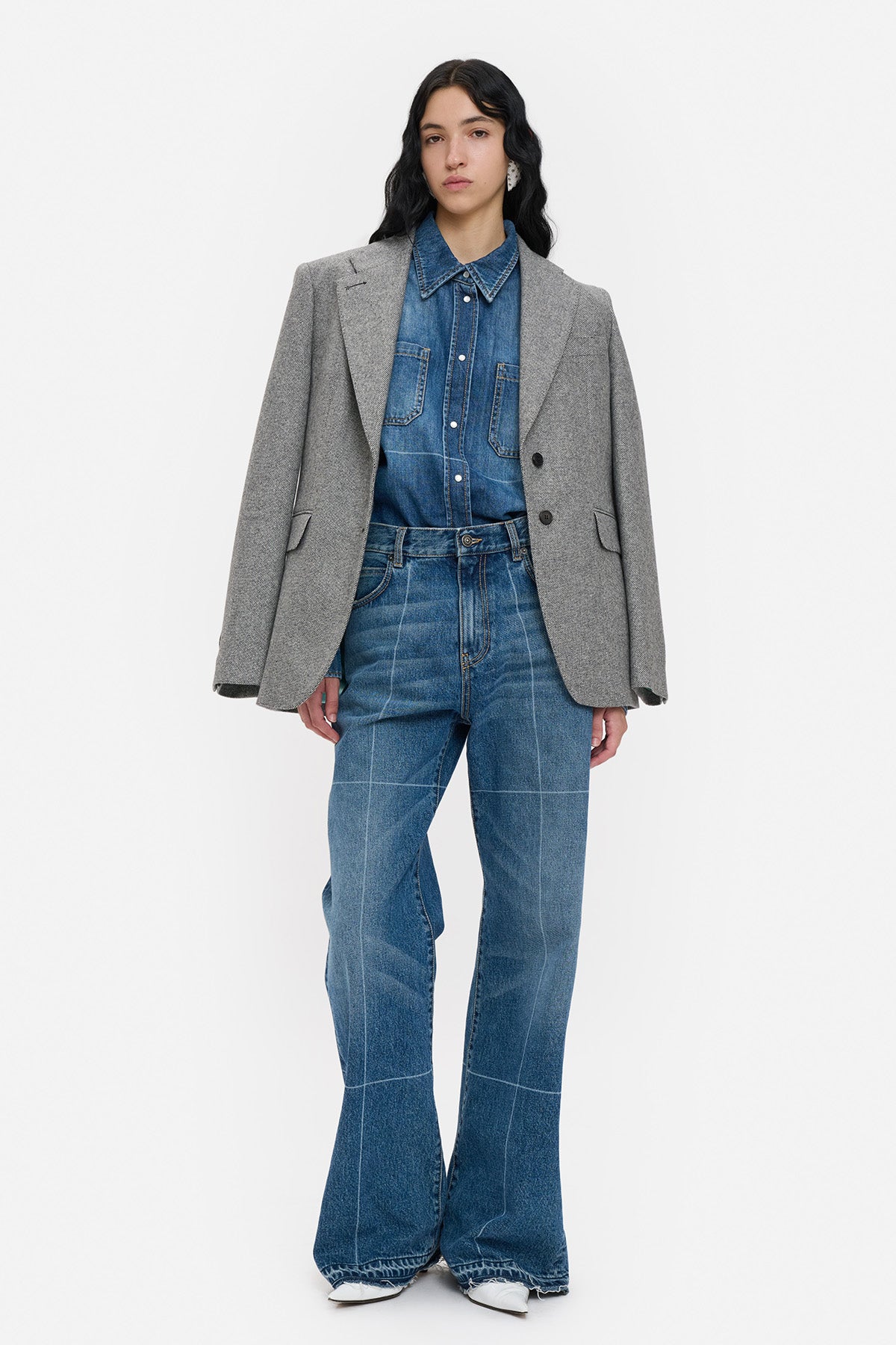 Jeans Boyfriend Piega Laser